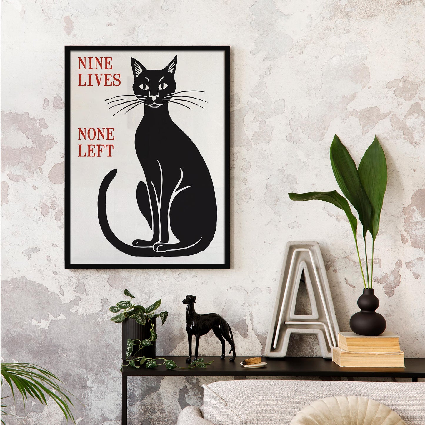 Nine Lives Cat Poster