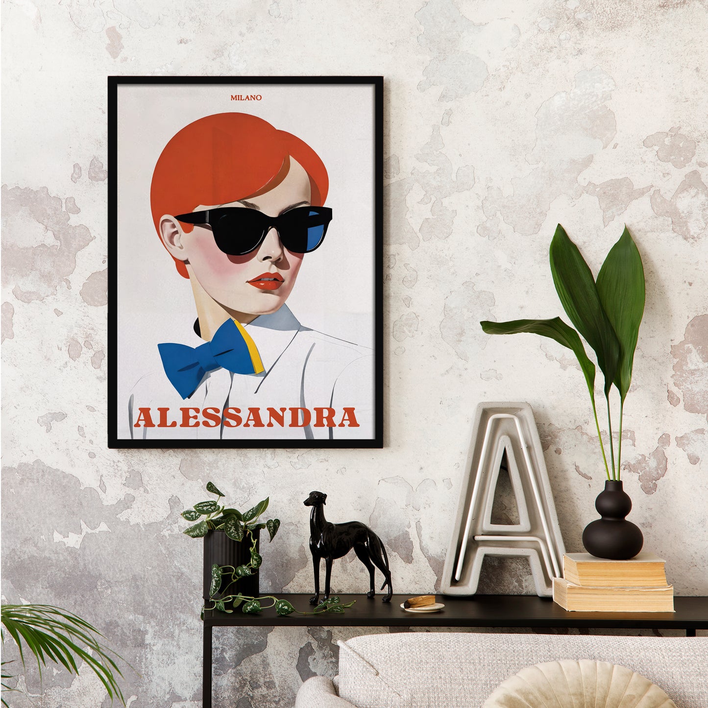 Alessandra - Italian Fashion Poster