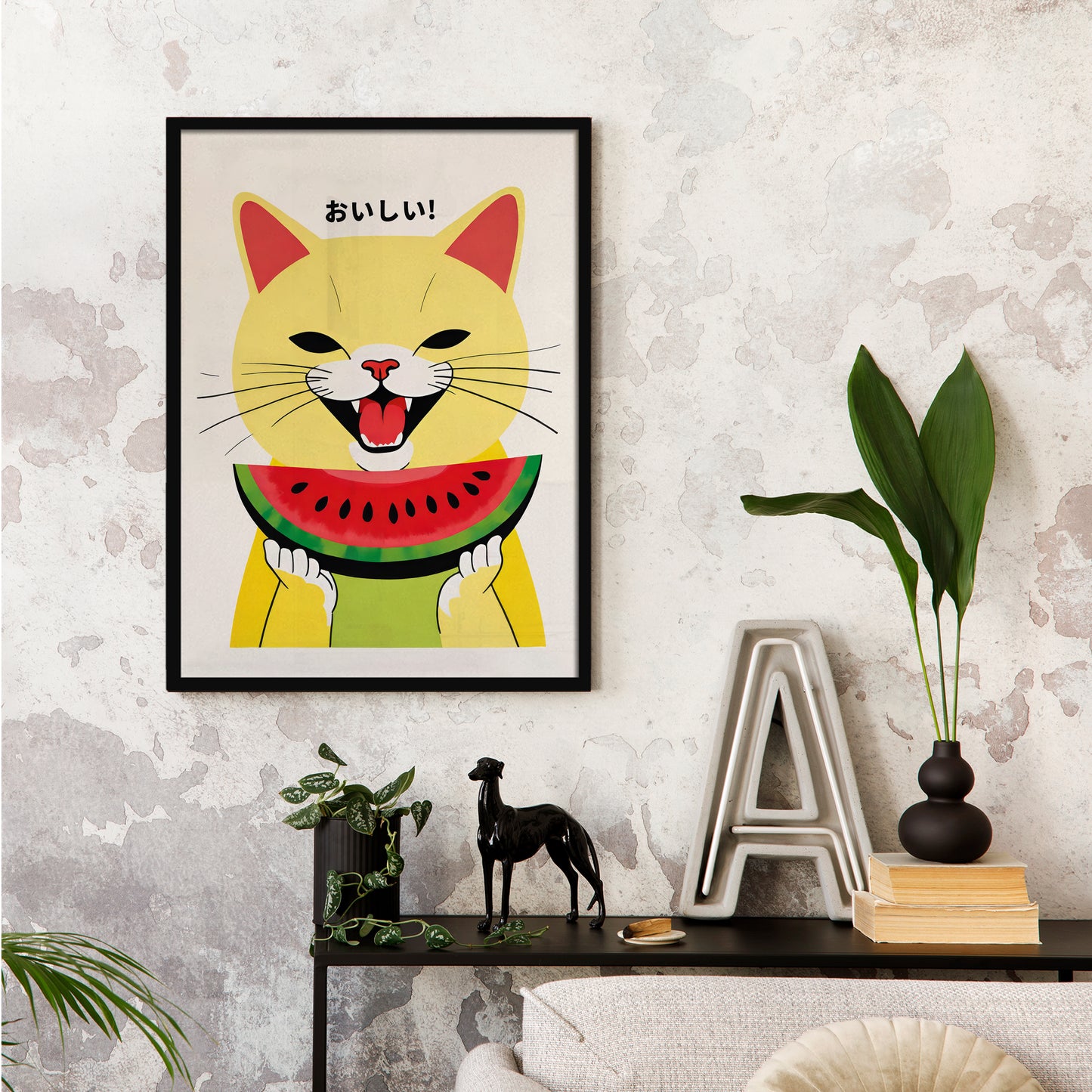 DELICIOUS Japanese Cat Poster
