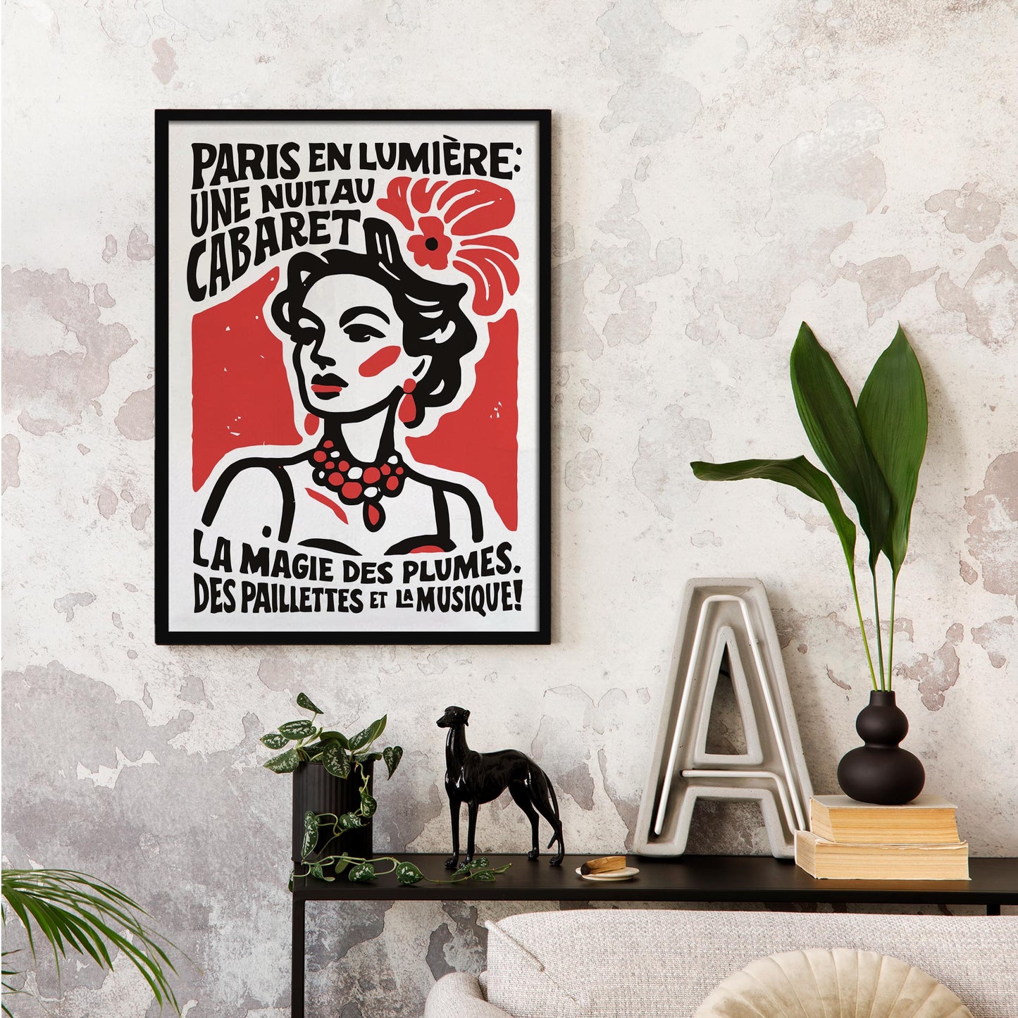 Paris Cabaret Night Poster