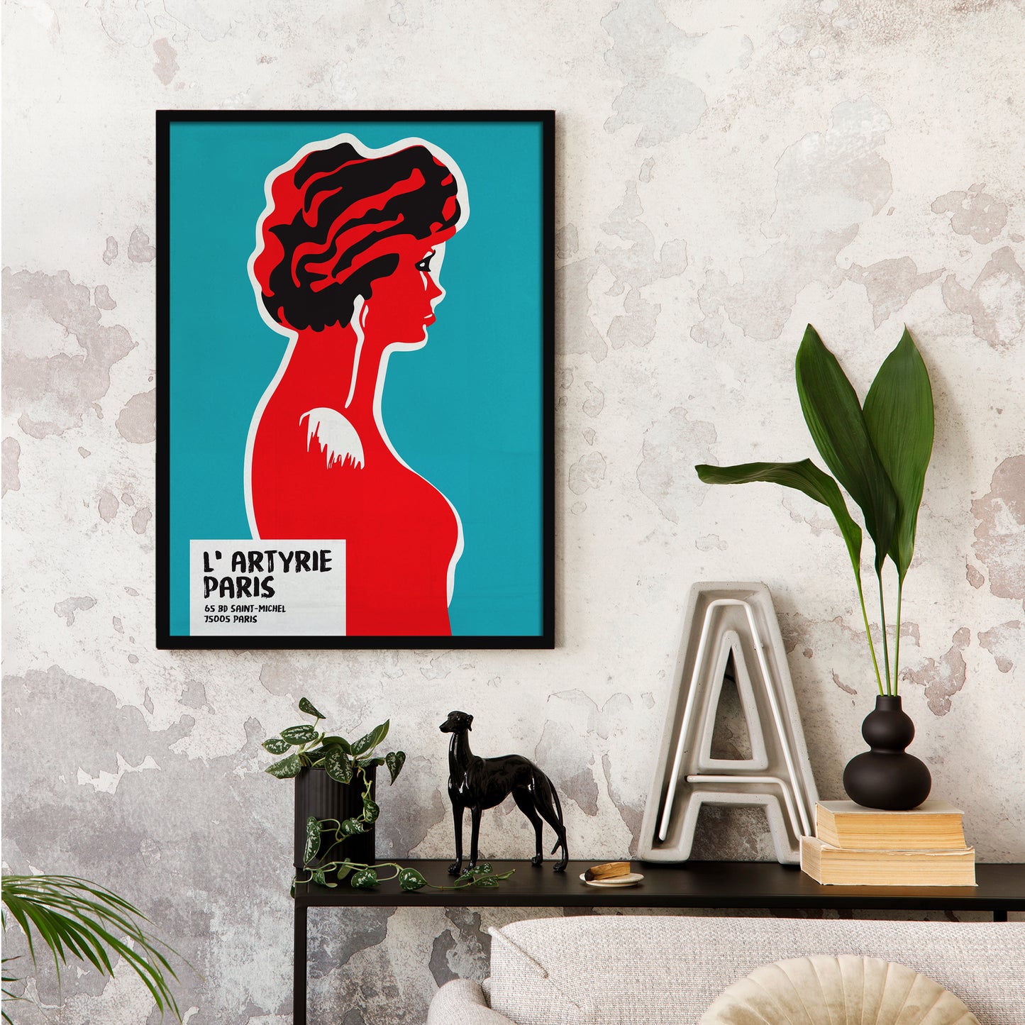 Vintage Paris Fashion Wall Art Print