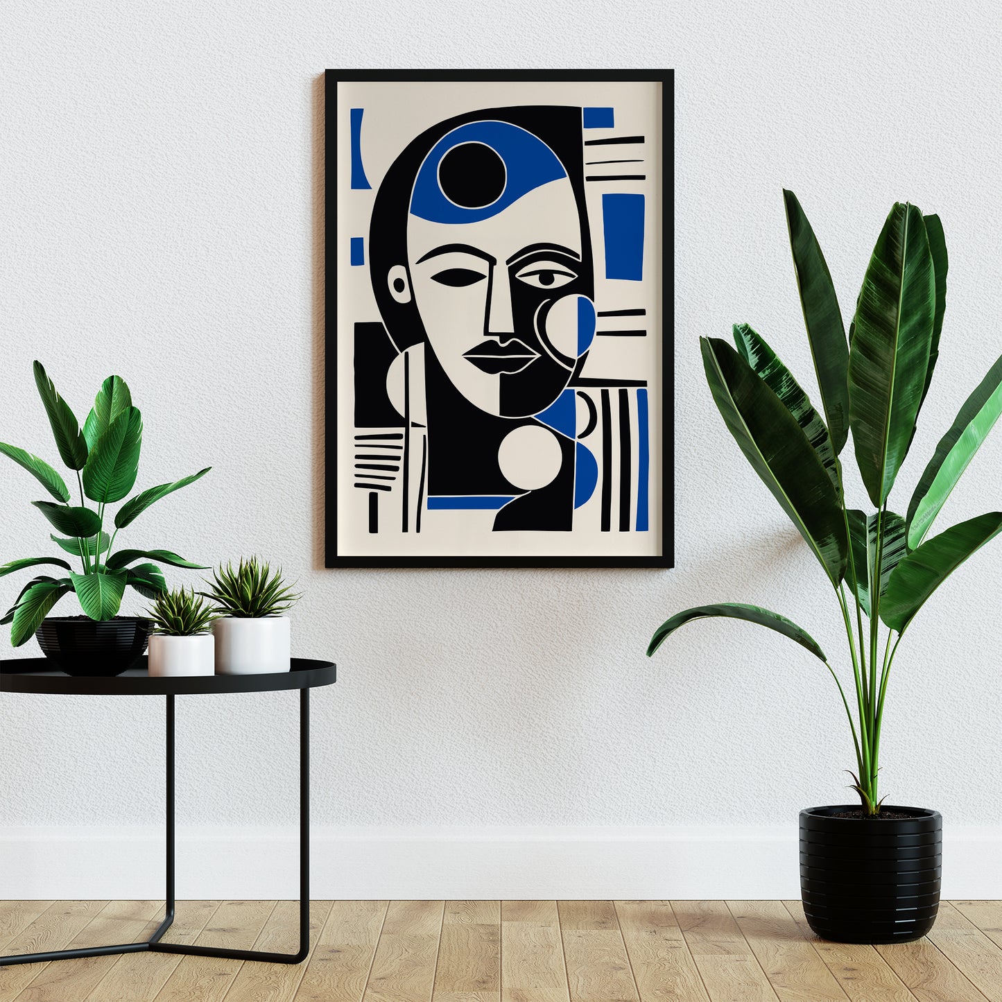 Modern Cubism Face Art Print 2025