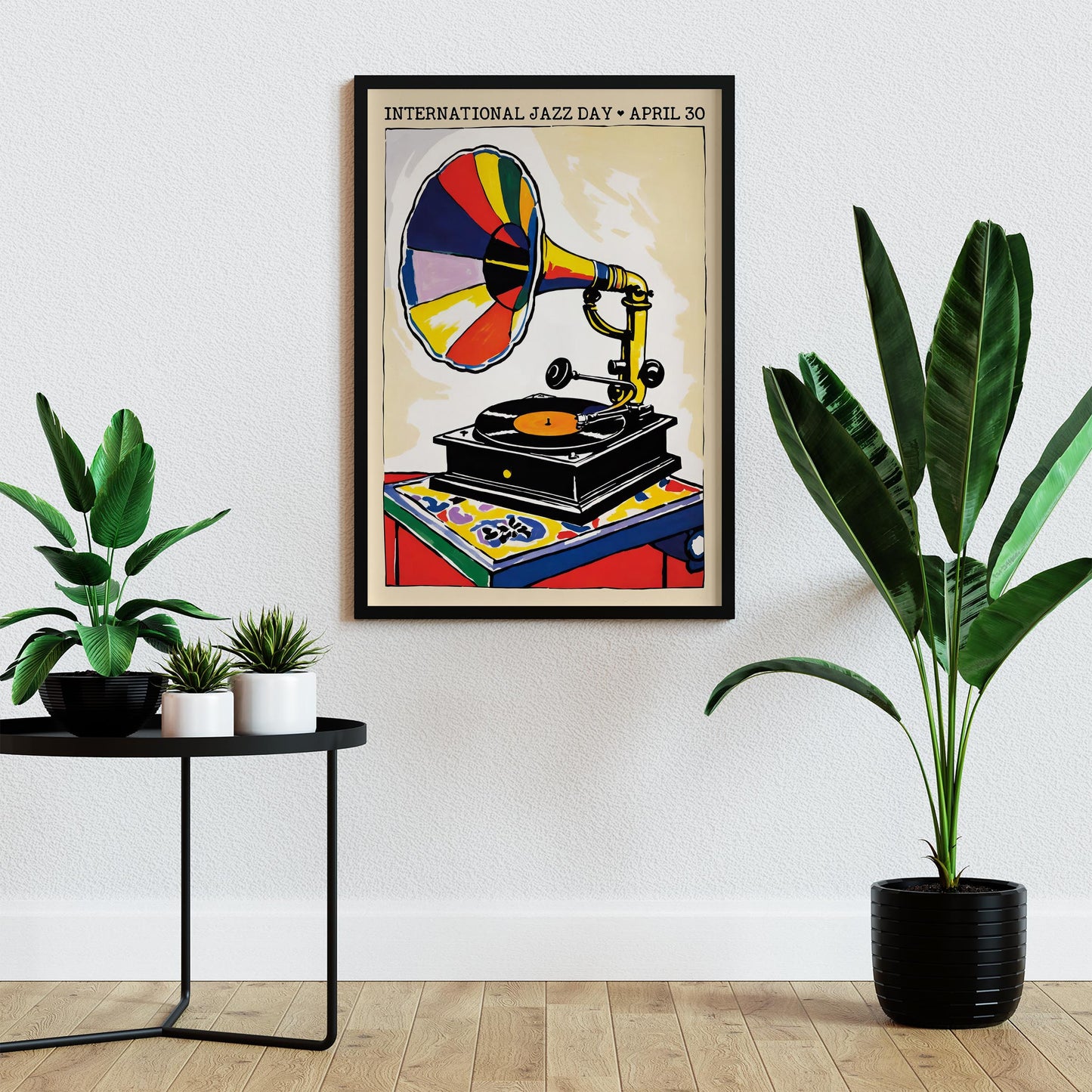 International Jazz Day Gramophone Poster
