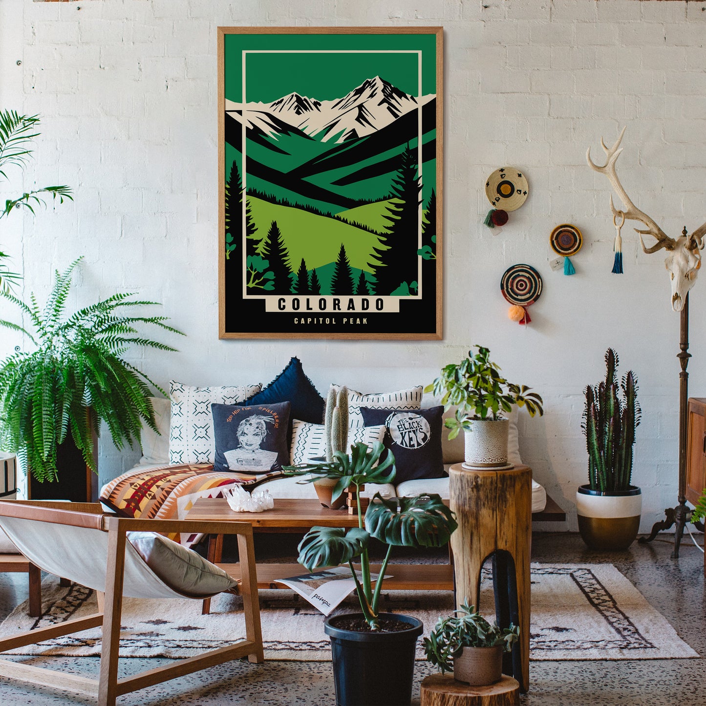 Colorado Capital Peak Green Poster