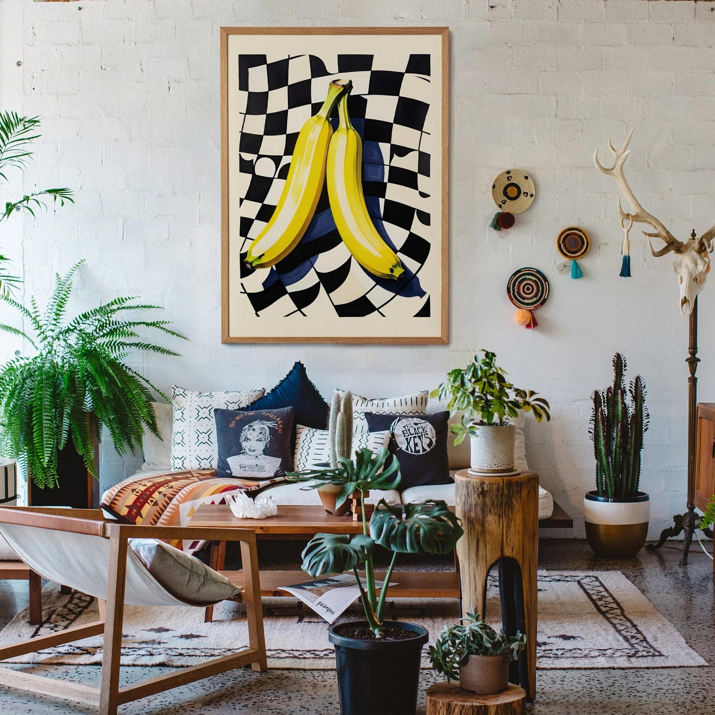 Artsy Bananas Wall Art Print