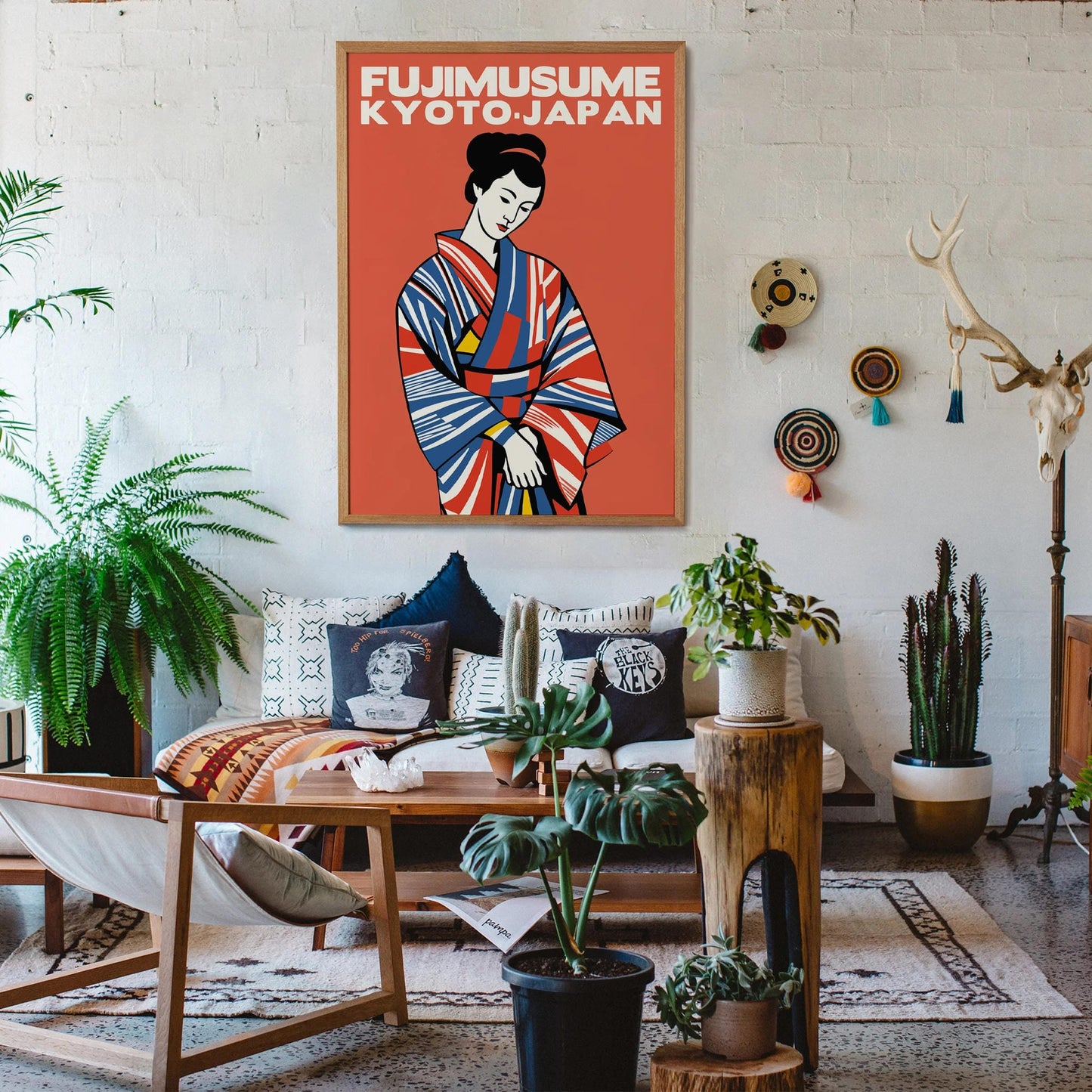 Fujimusume Kyoto Geisha Art Print