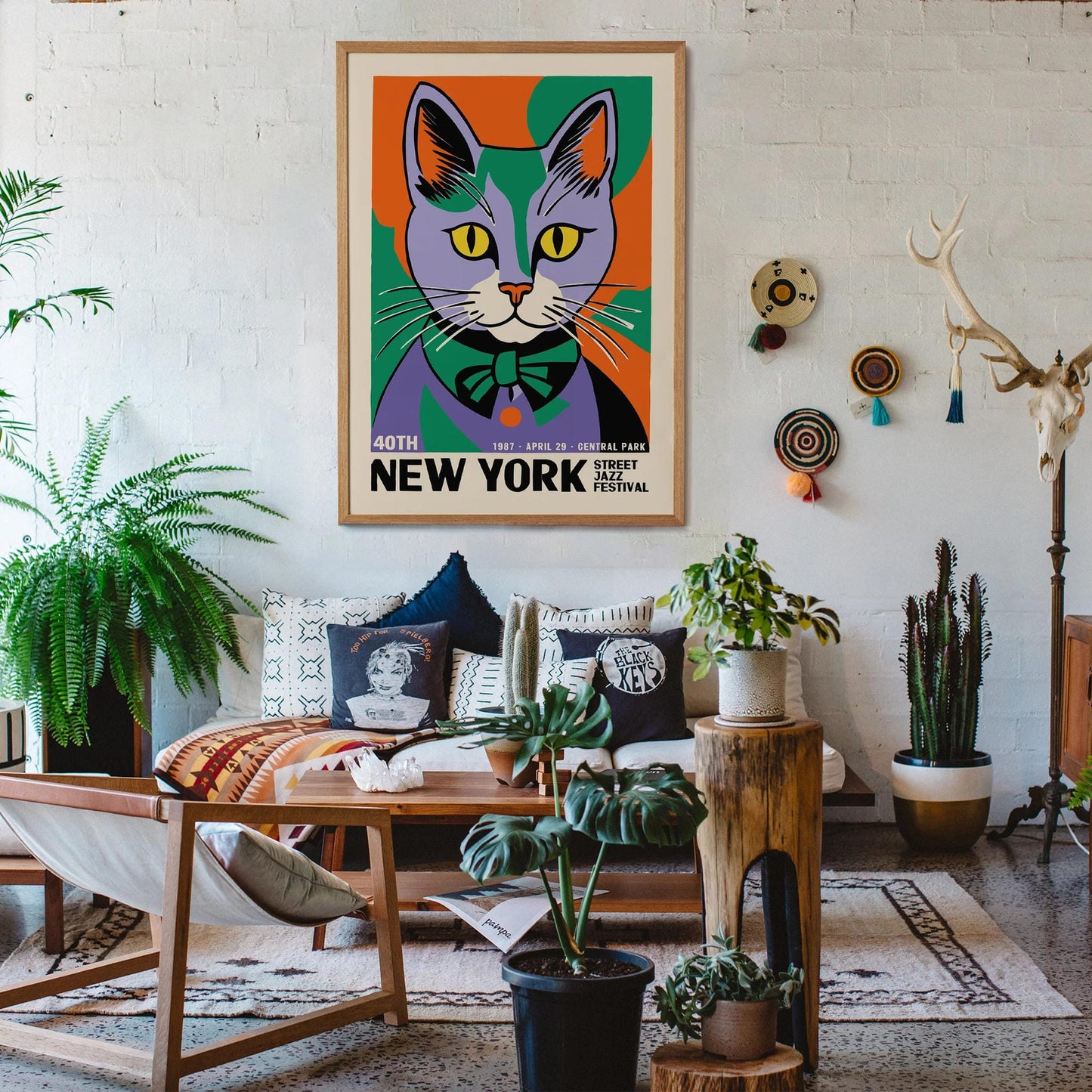 New York Jazz Festival Cat Poster