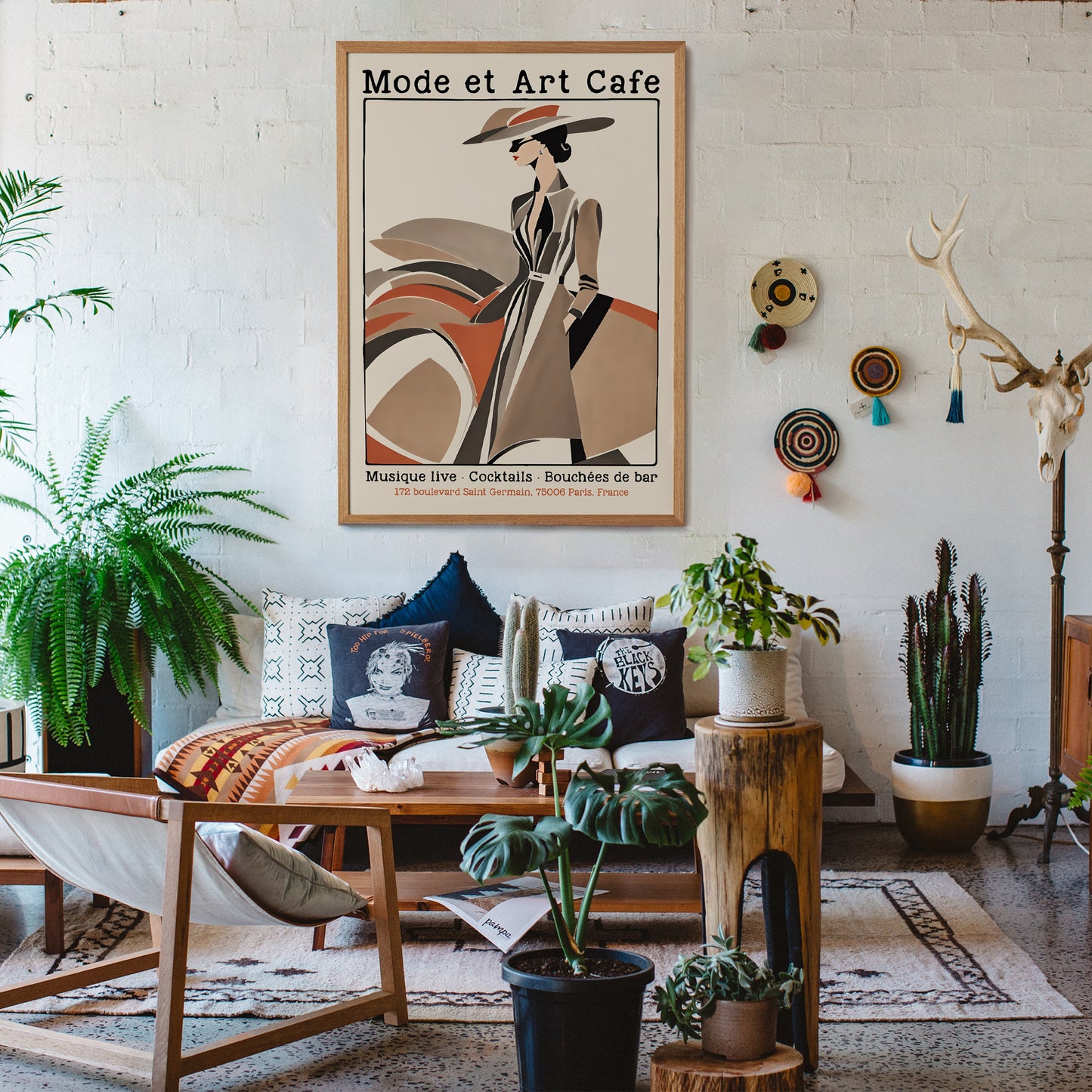 Mode et Art Cafe Retro Fashion Print