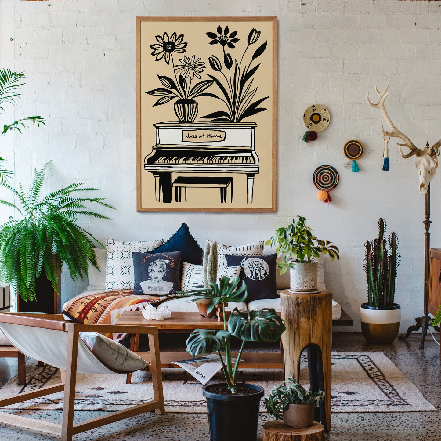 Jazz at Home Rustic Music Poster