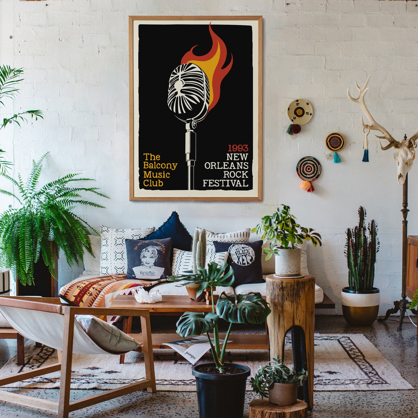 1993 New Orleans Rock Festival Poster Print