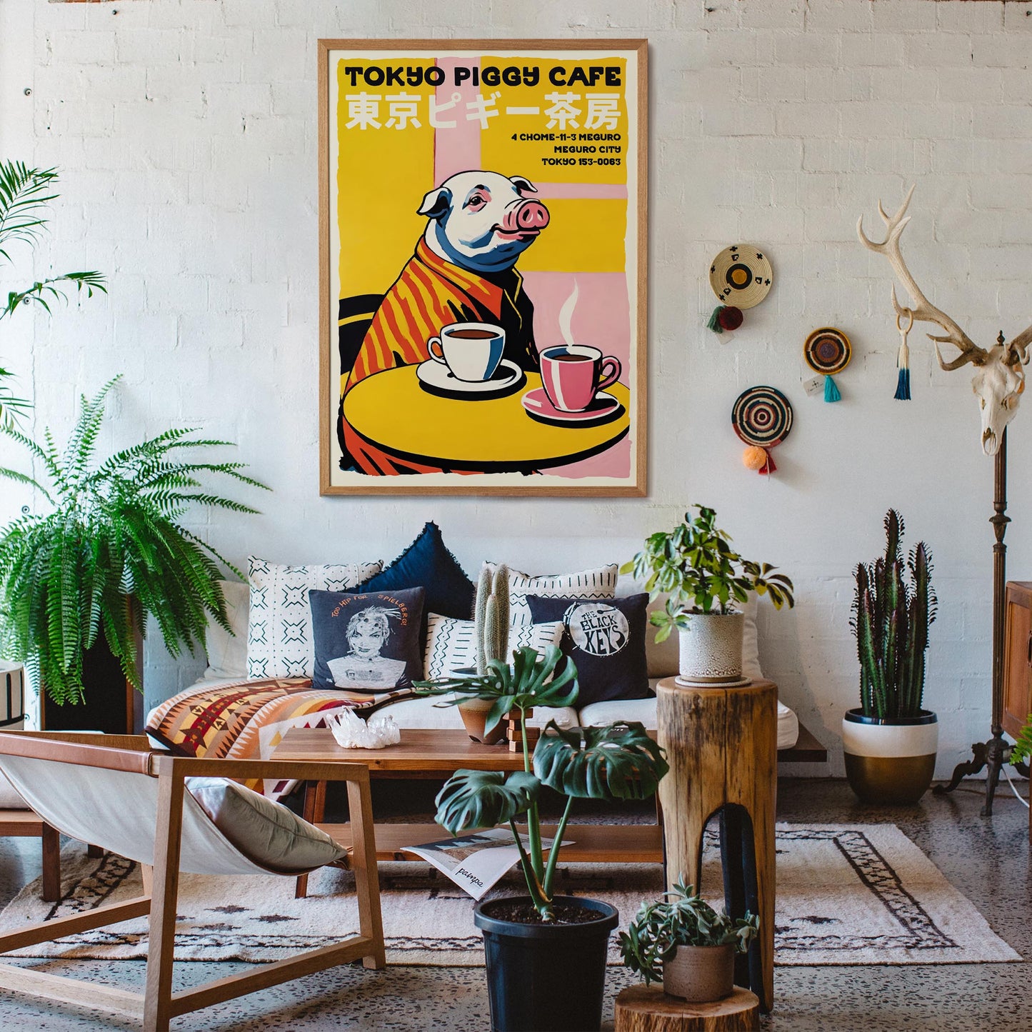 Tokyo Piggy Cafe Poster Print