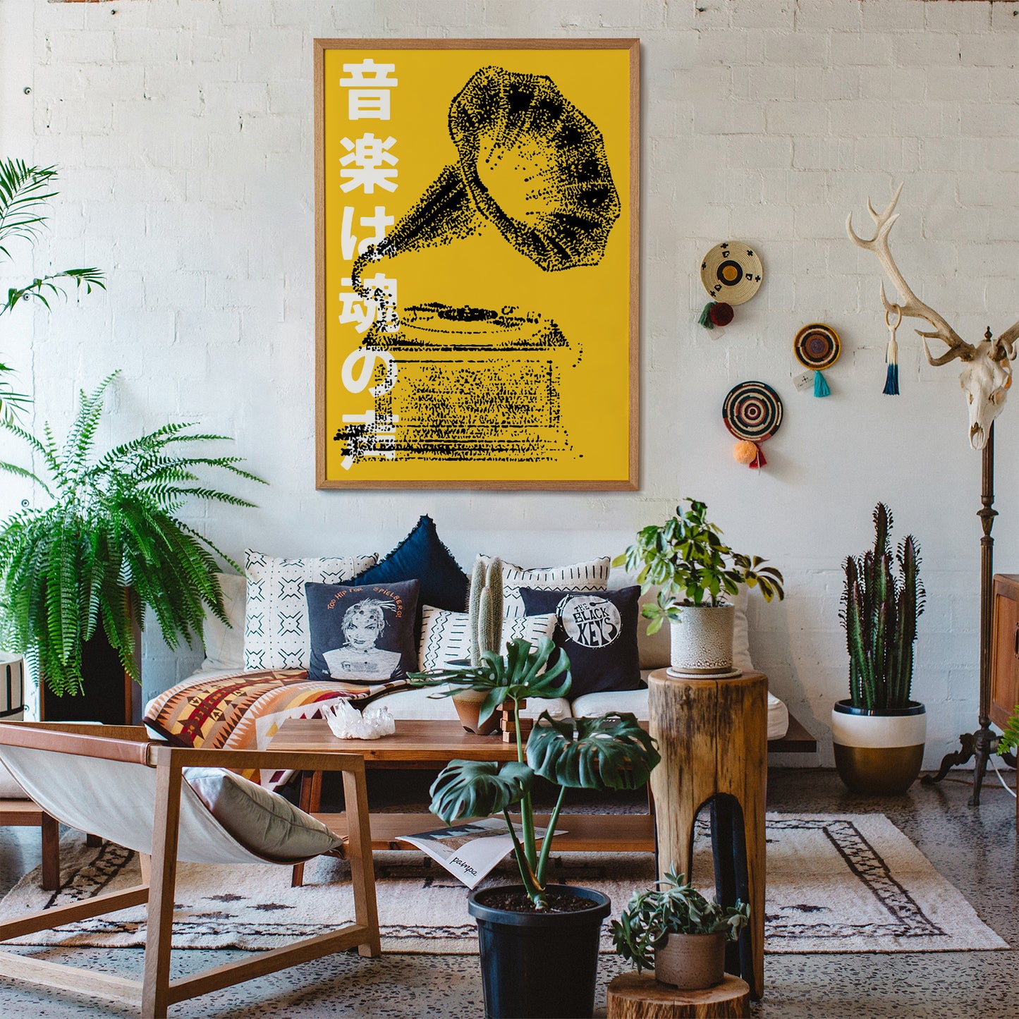 Vintage Gramophone Japanese Poster