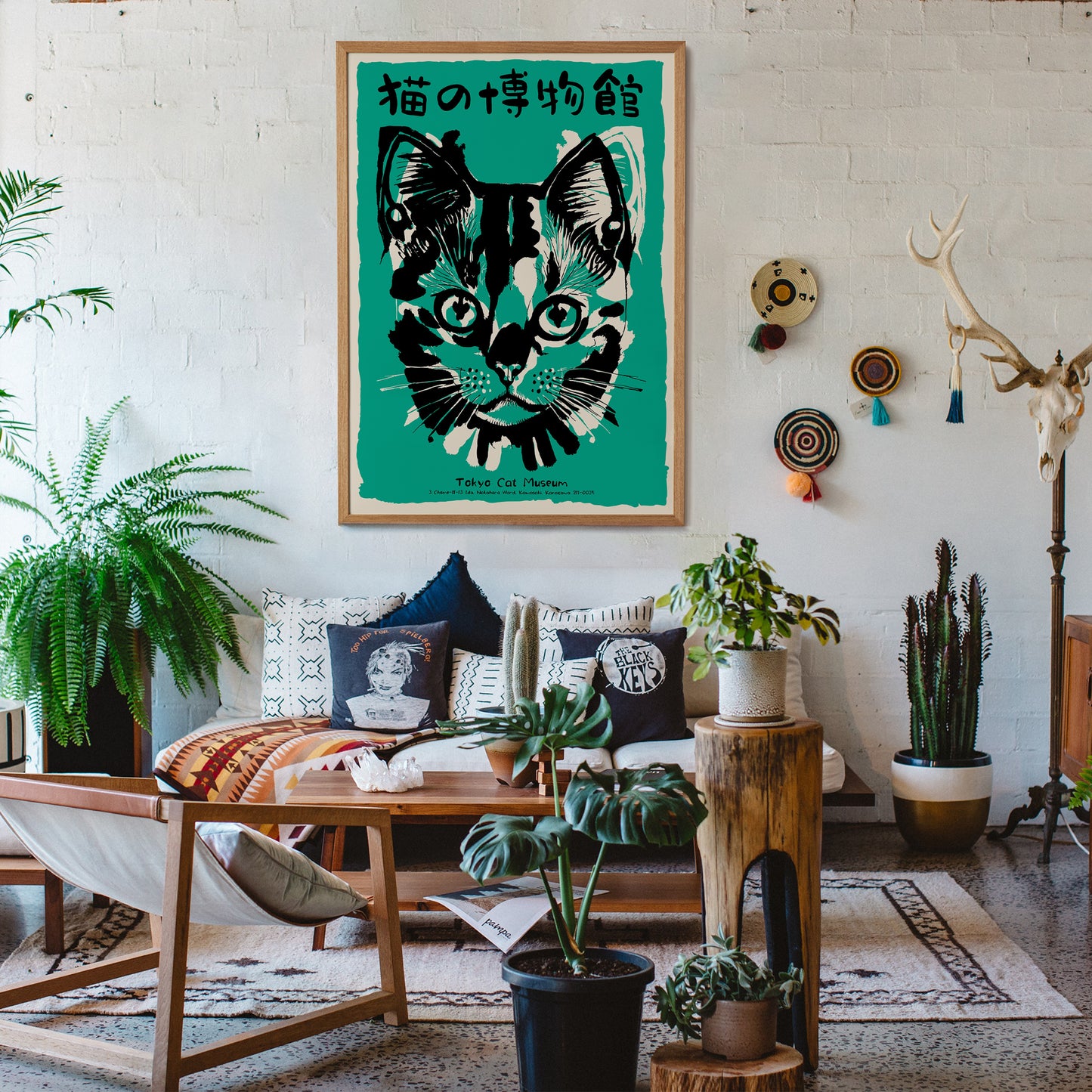 Tokyo Cat Museum Retro Poster