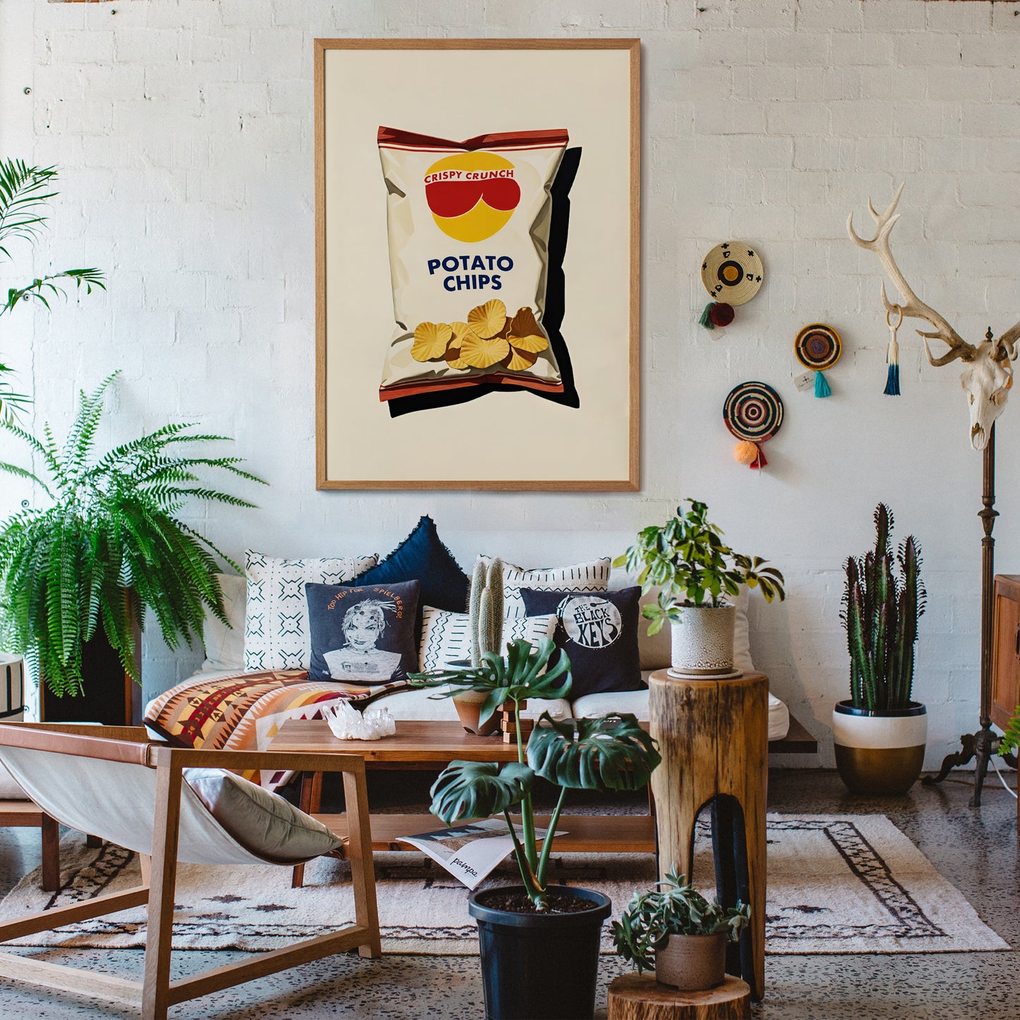 Retro Potato Chips Pop-Art Poster