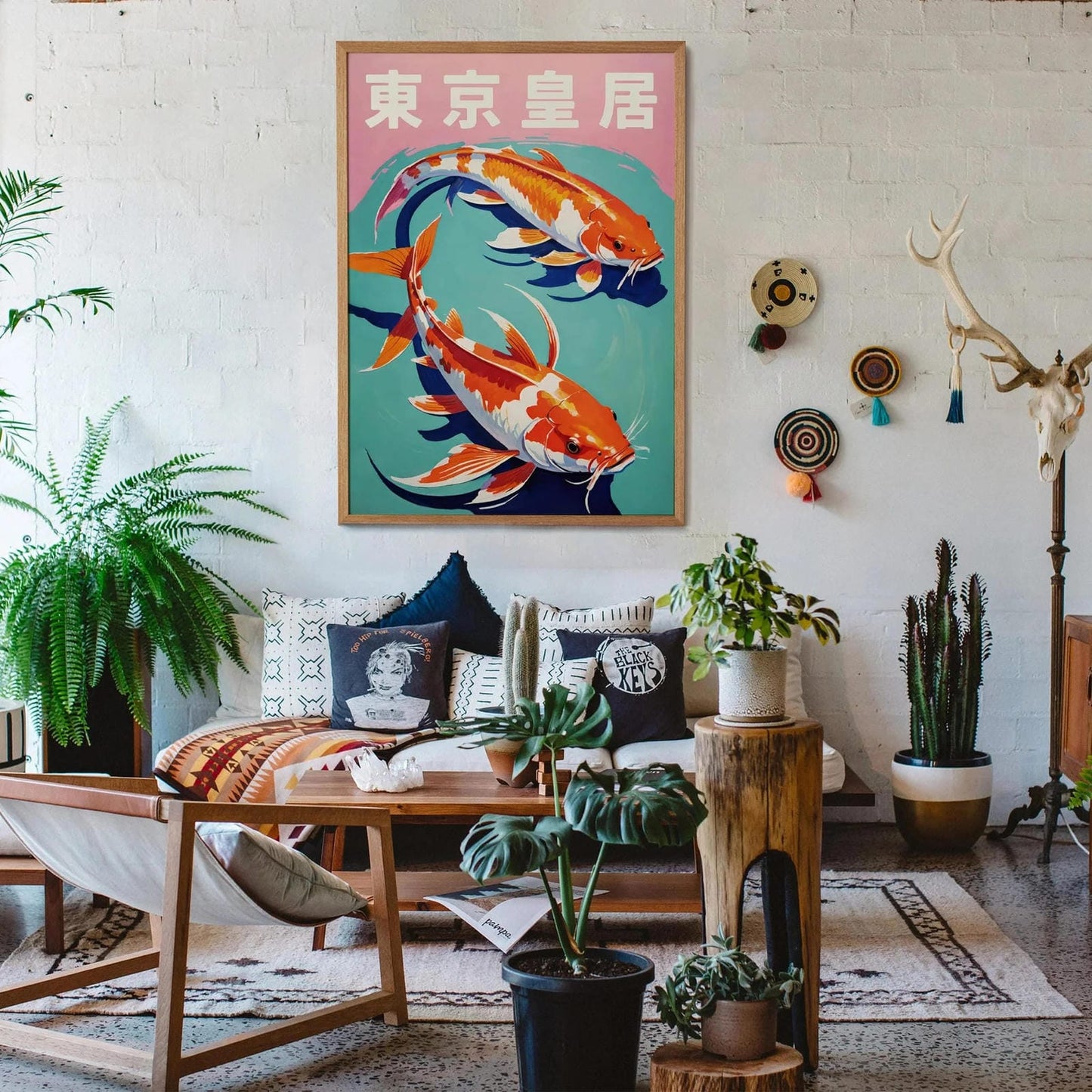 Tokyo Imperial Palace Koi Poster