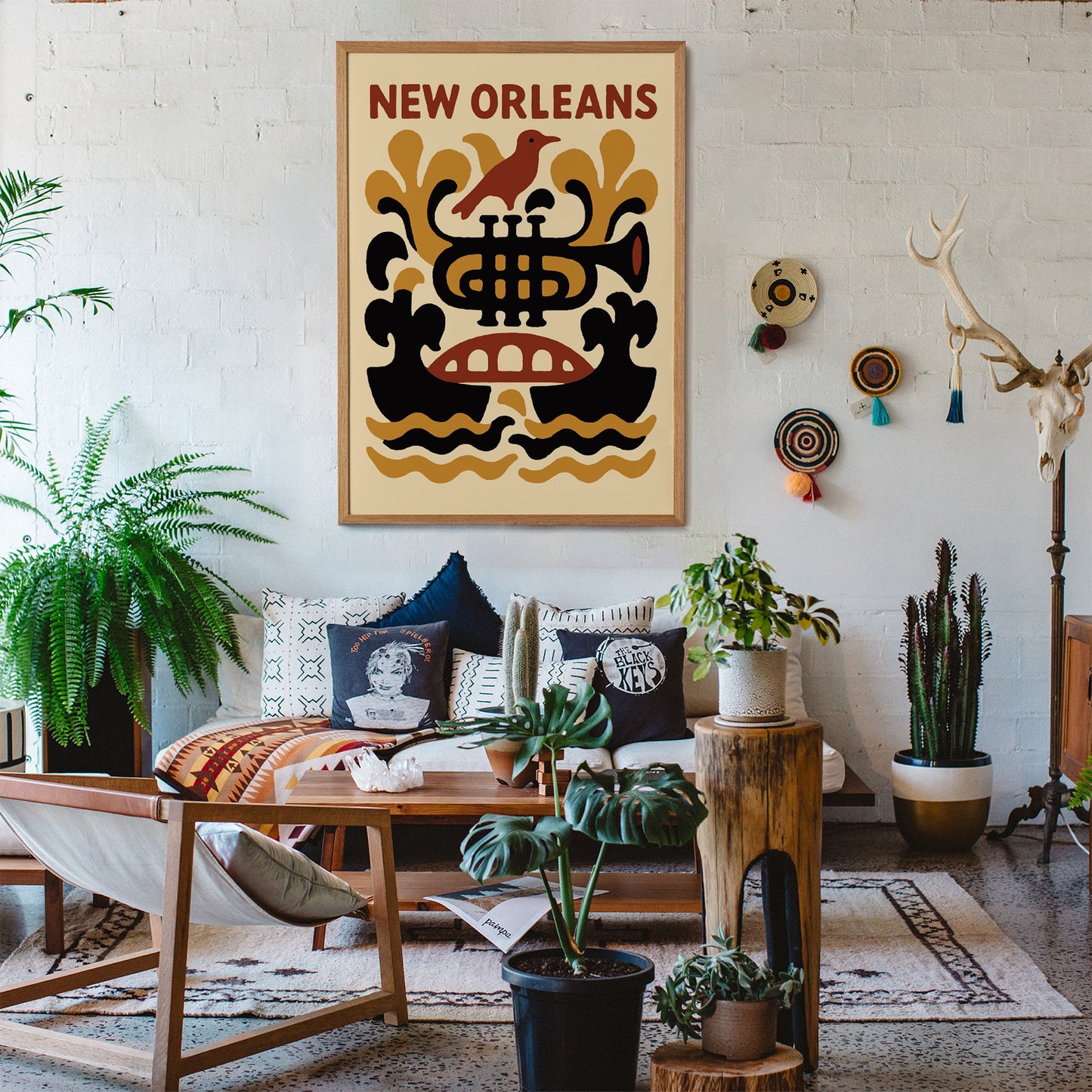 New Orleans Trumpet Poster - Jazz City Art Print