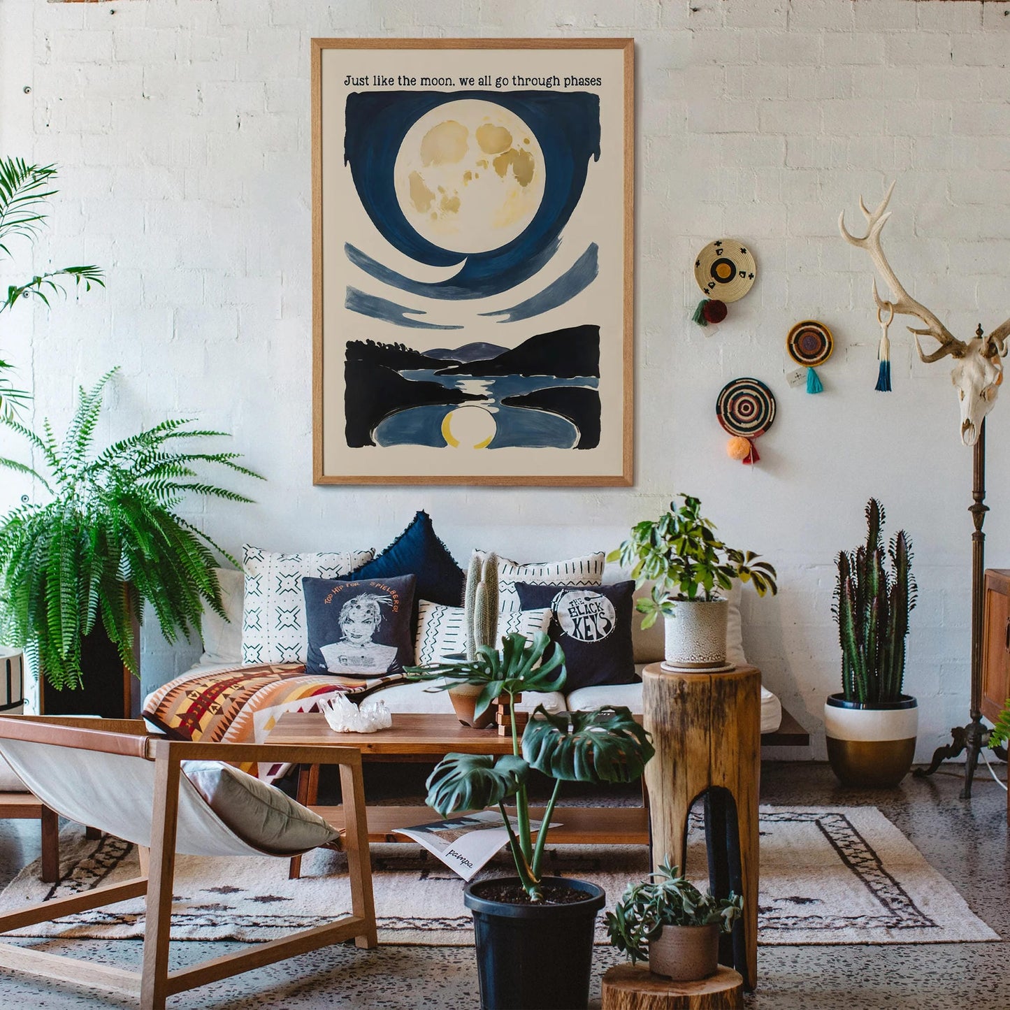 Moon Phases Motivational Wall Art