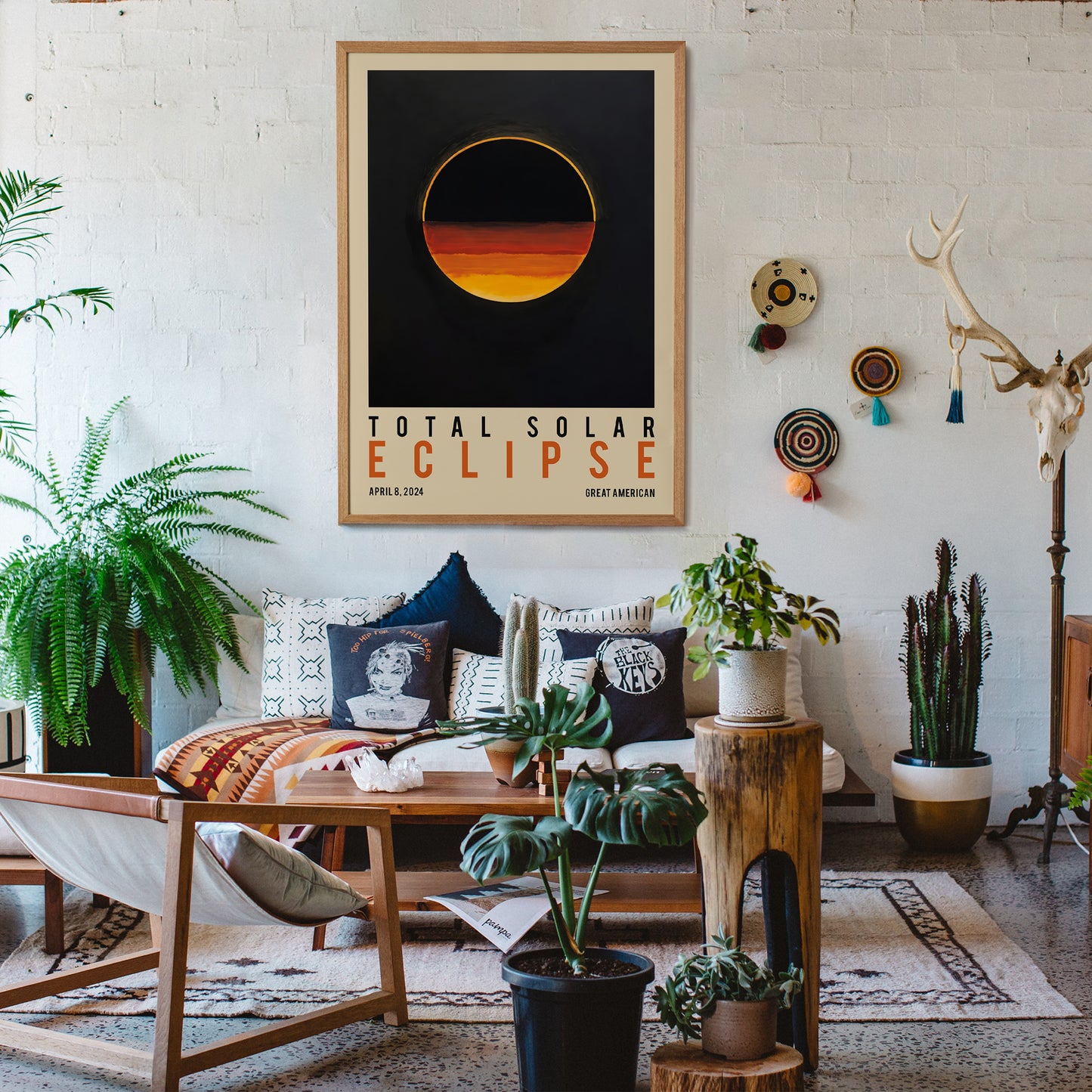 Solar Eclipse Print, Great American Eclipse Wall Art