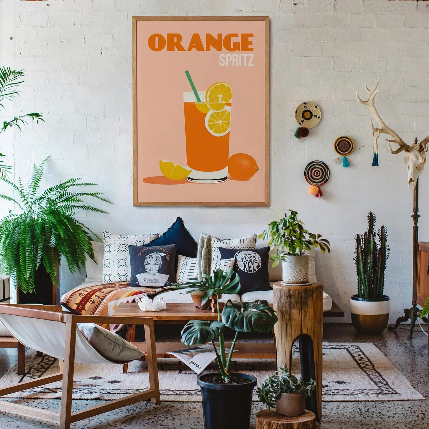 Orange Spritz Cocktail Art Print