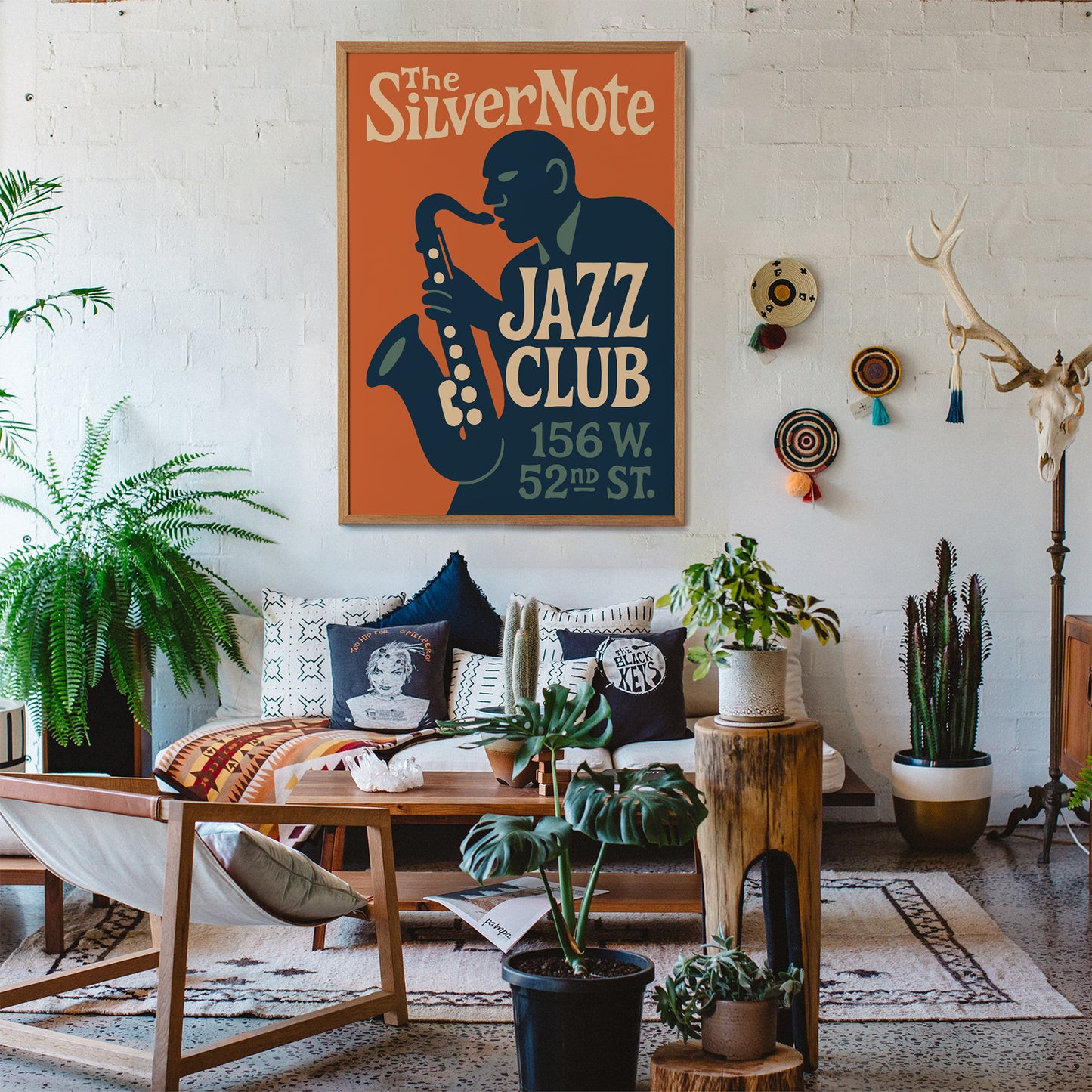 The Silver Note Jazz Club Poster - Retro Music Art