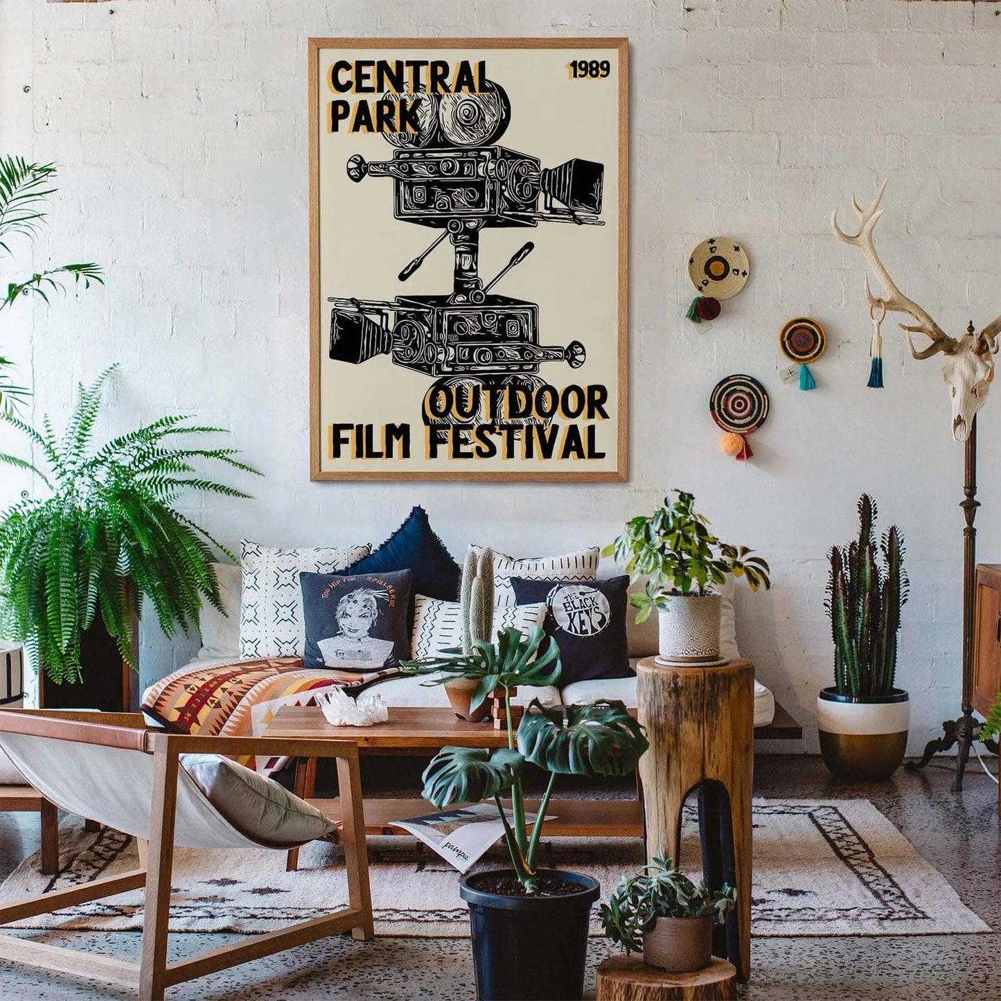Retro Film Festival Art Print