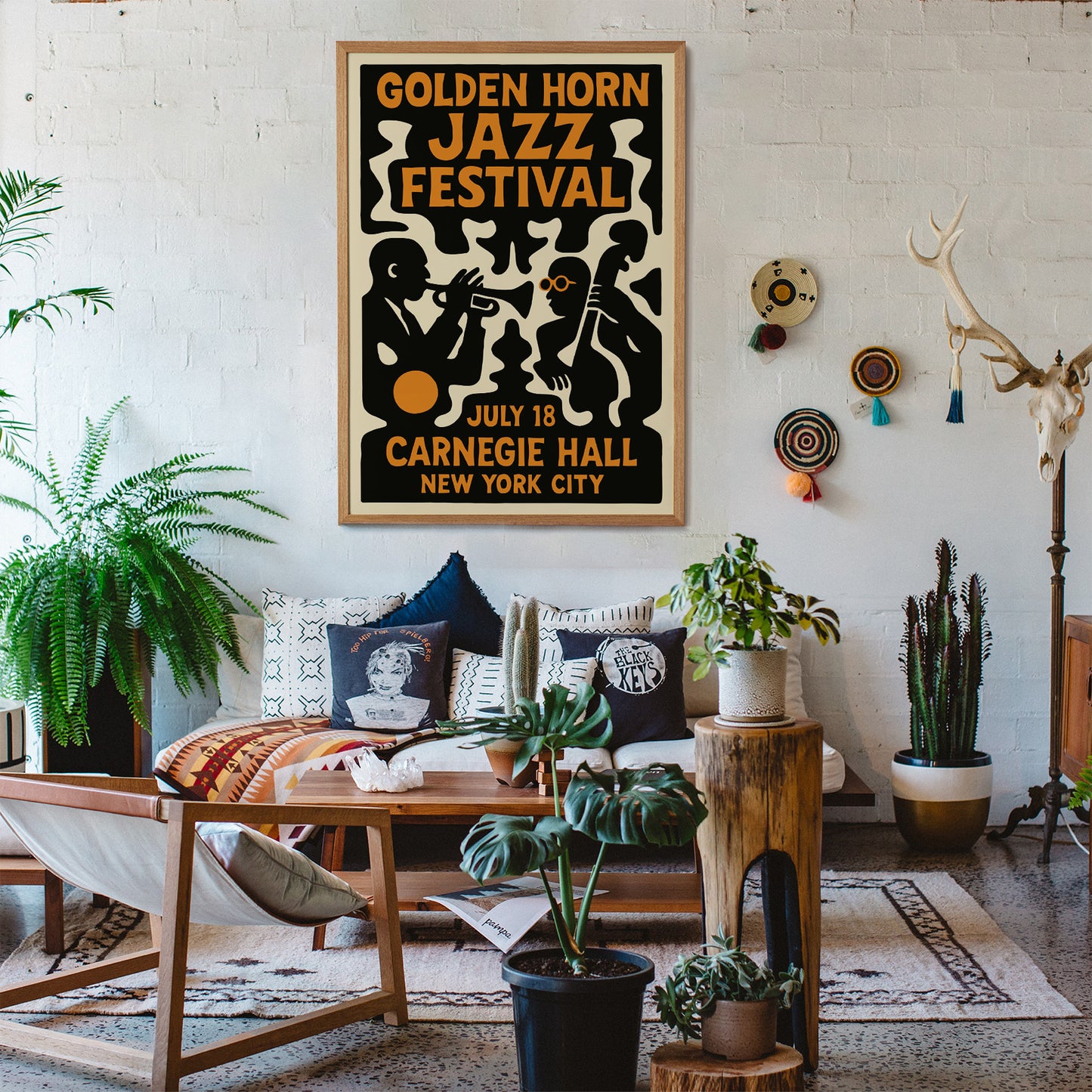 Golden Horn Jazz Festival Poster - Vintage Music Print