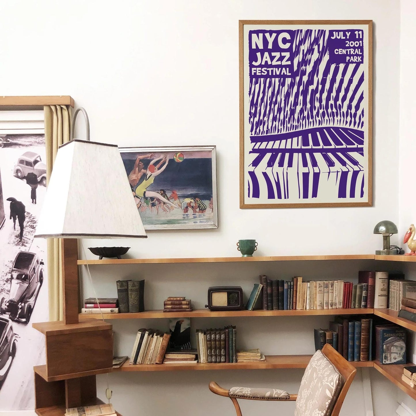 Purple Jazz Poster – NYC Festival Graphic Design