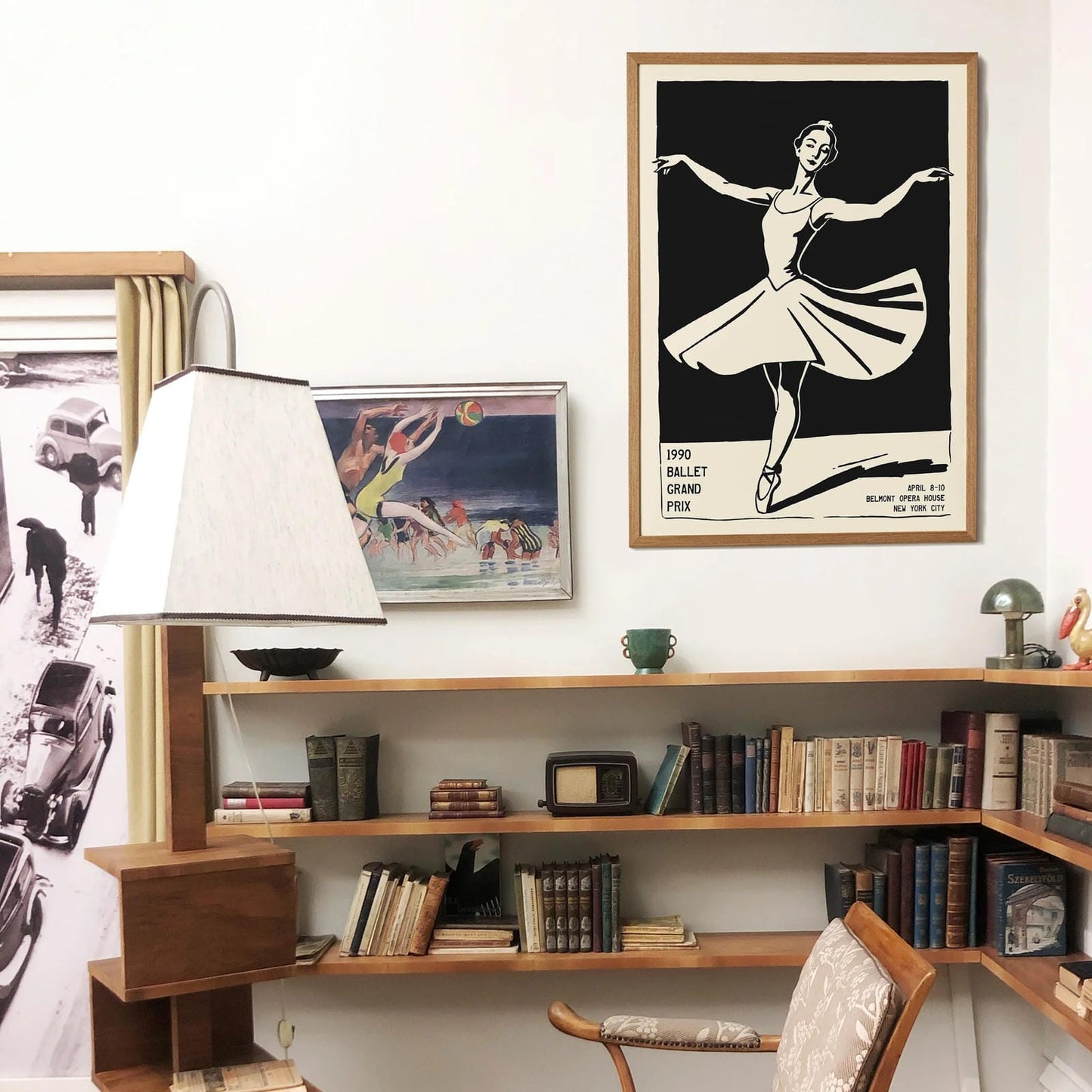 Retro Ballet Grand Prix Poster Print