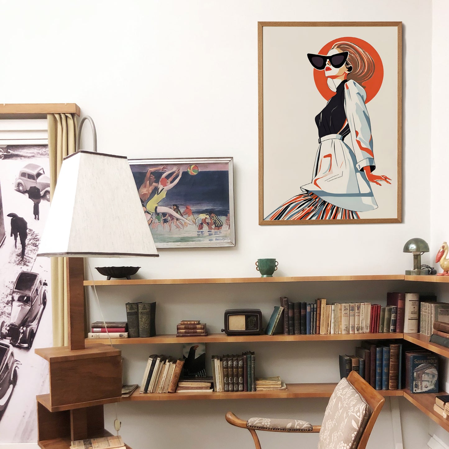 French Fashionista Vintage Art Print