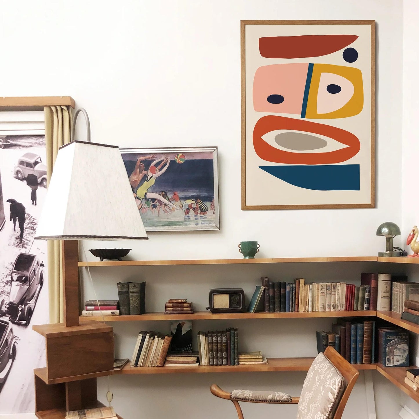 Retro Abstract Composition Print