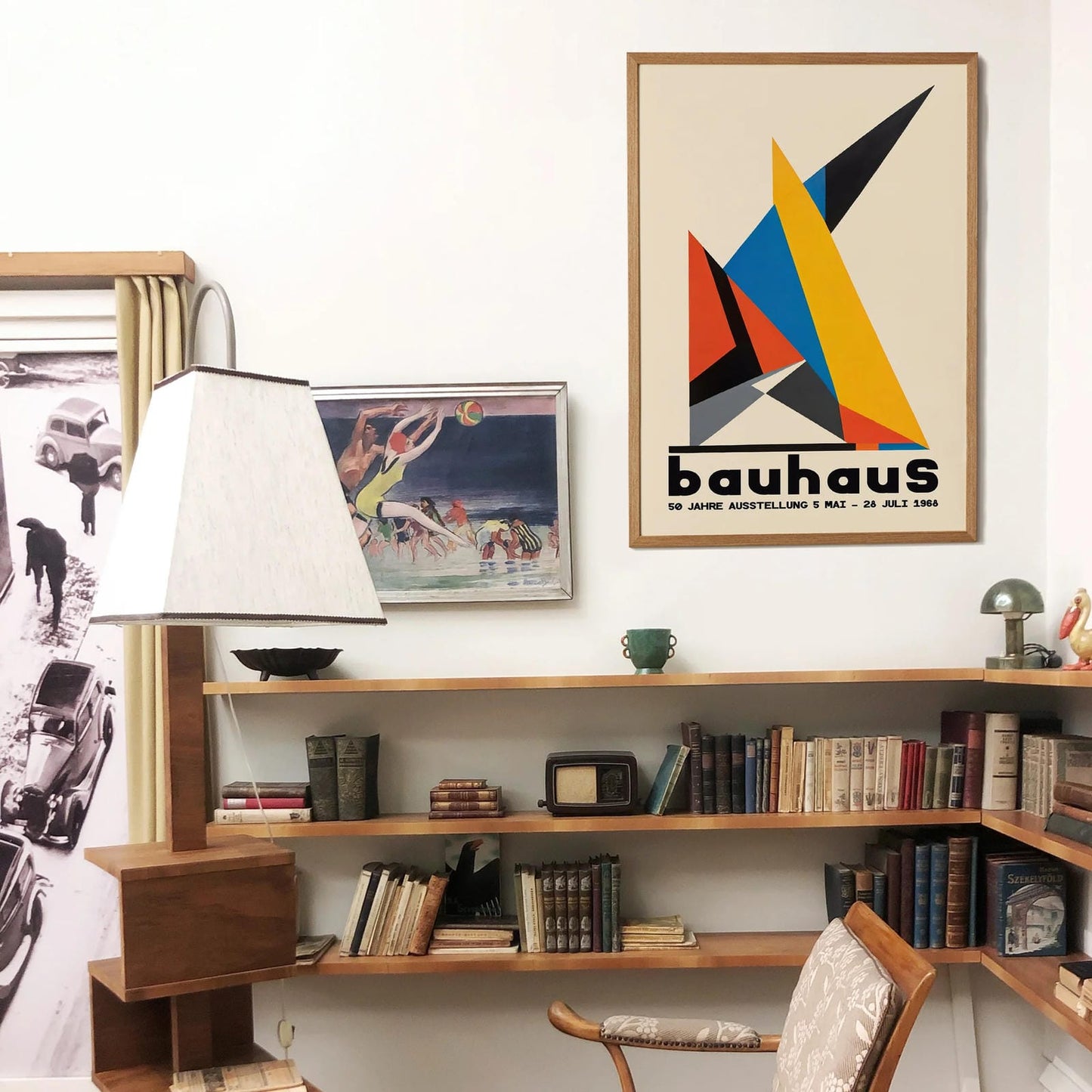 Bauhaus Exhibition Abstract Shapes 1968 Poster