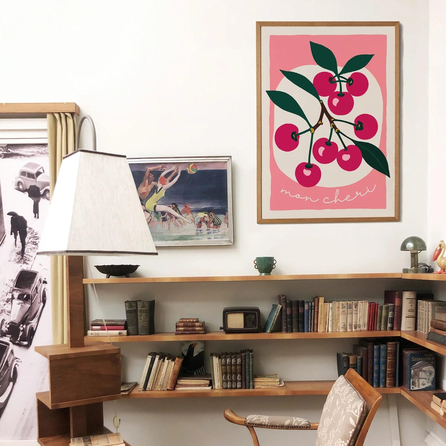 Mon Cheri Pink Art Print