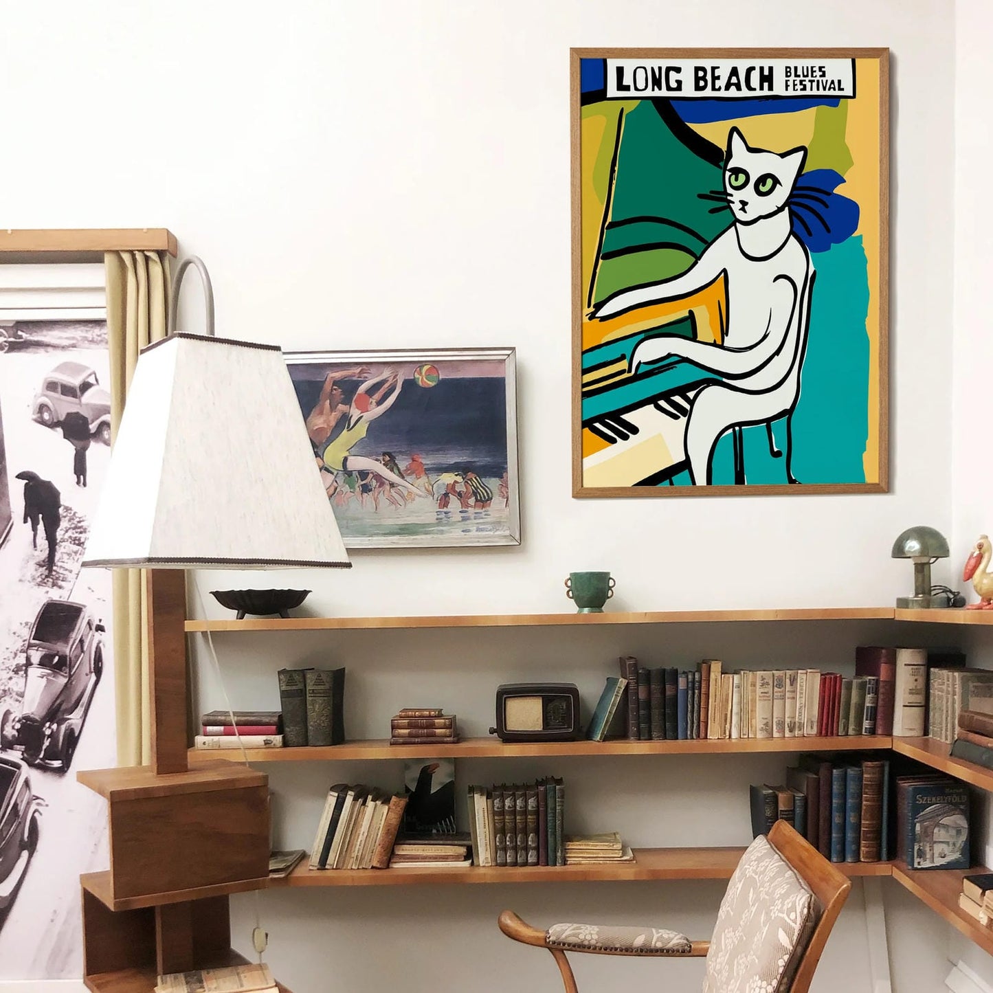 Long Beach Blues Festival Cat Poster