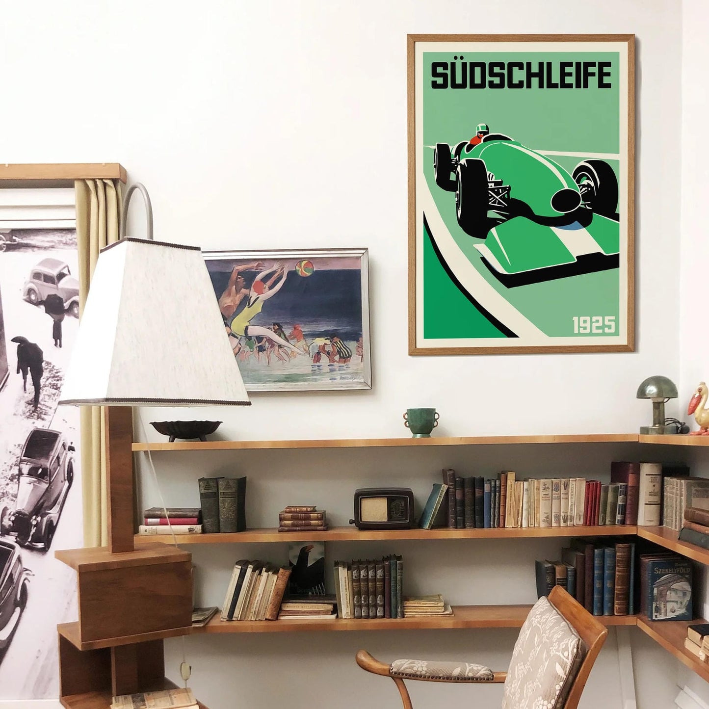 Nürburgring Südschleife Vintage Racetrack Poster