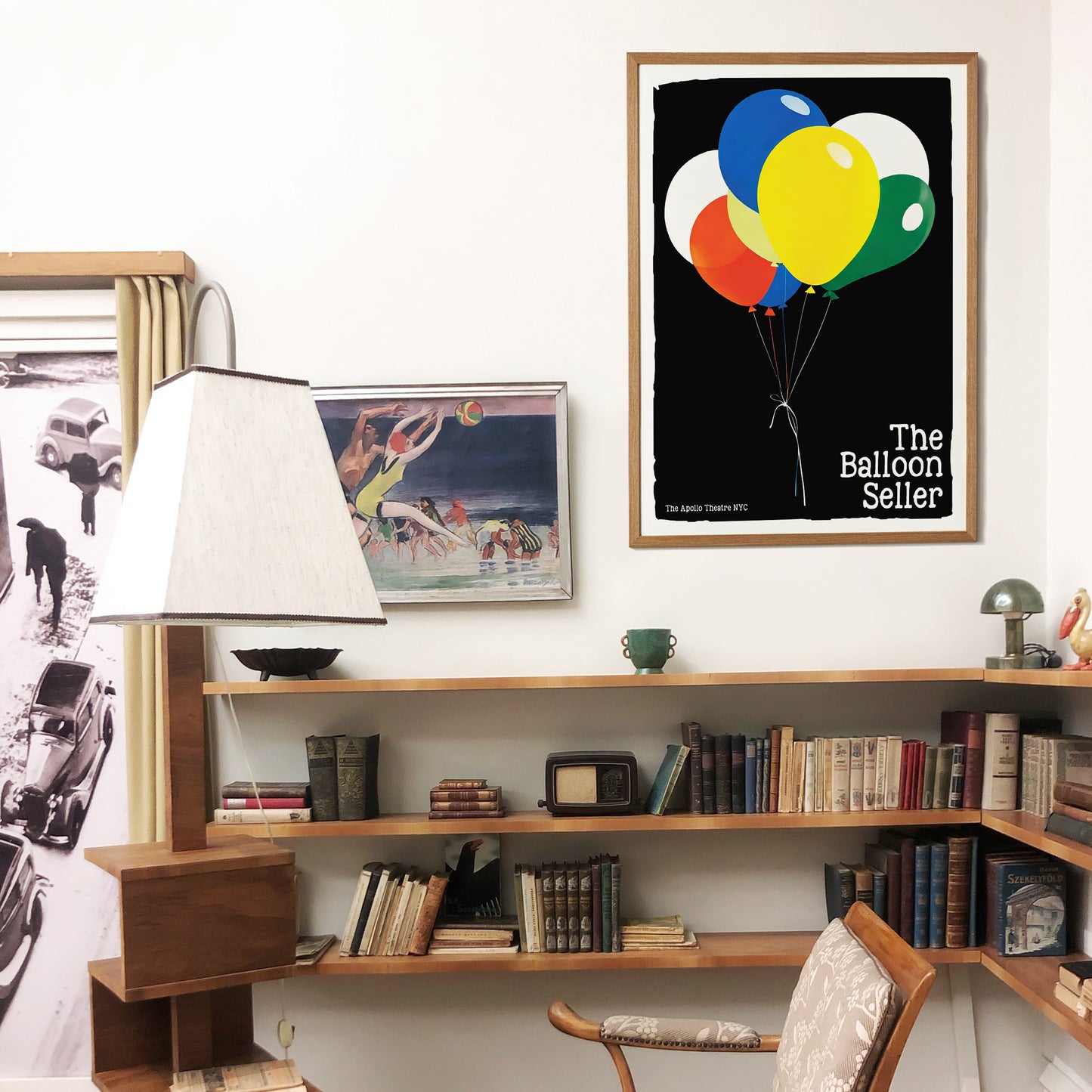 The Balloon Seller Retro Theater Poster