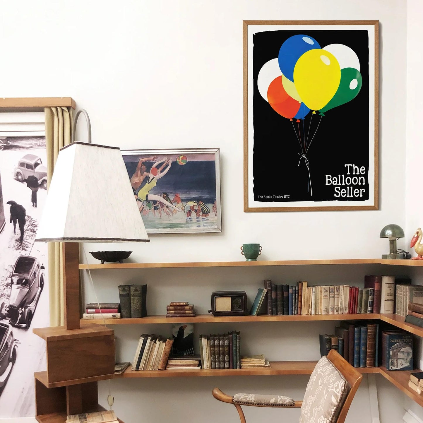 The Balloon Seller Retro Theater Poster