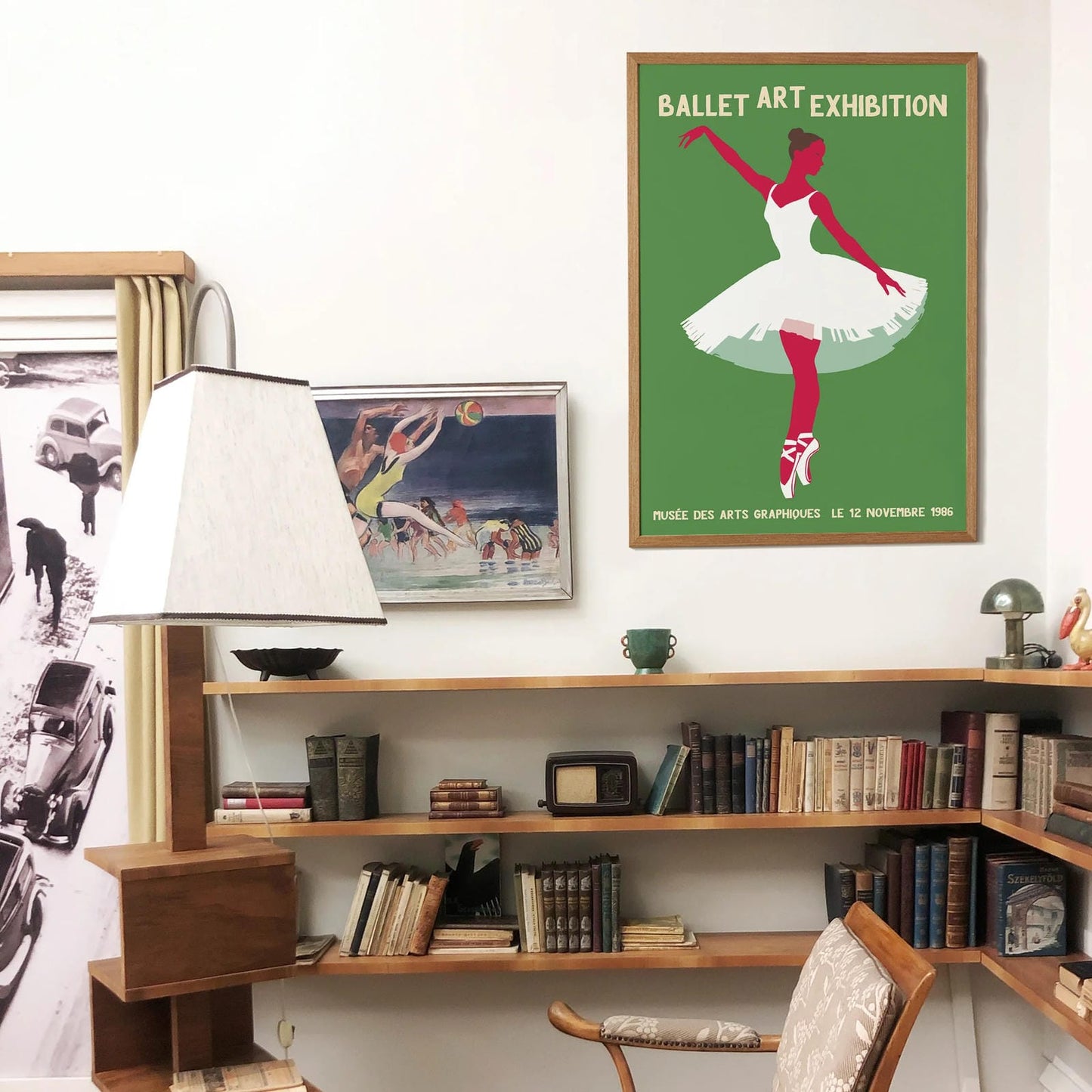 Ballet Art Exhibition Vintage Poster