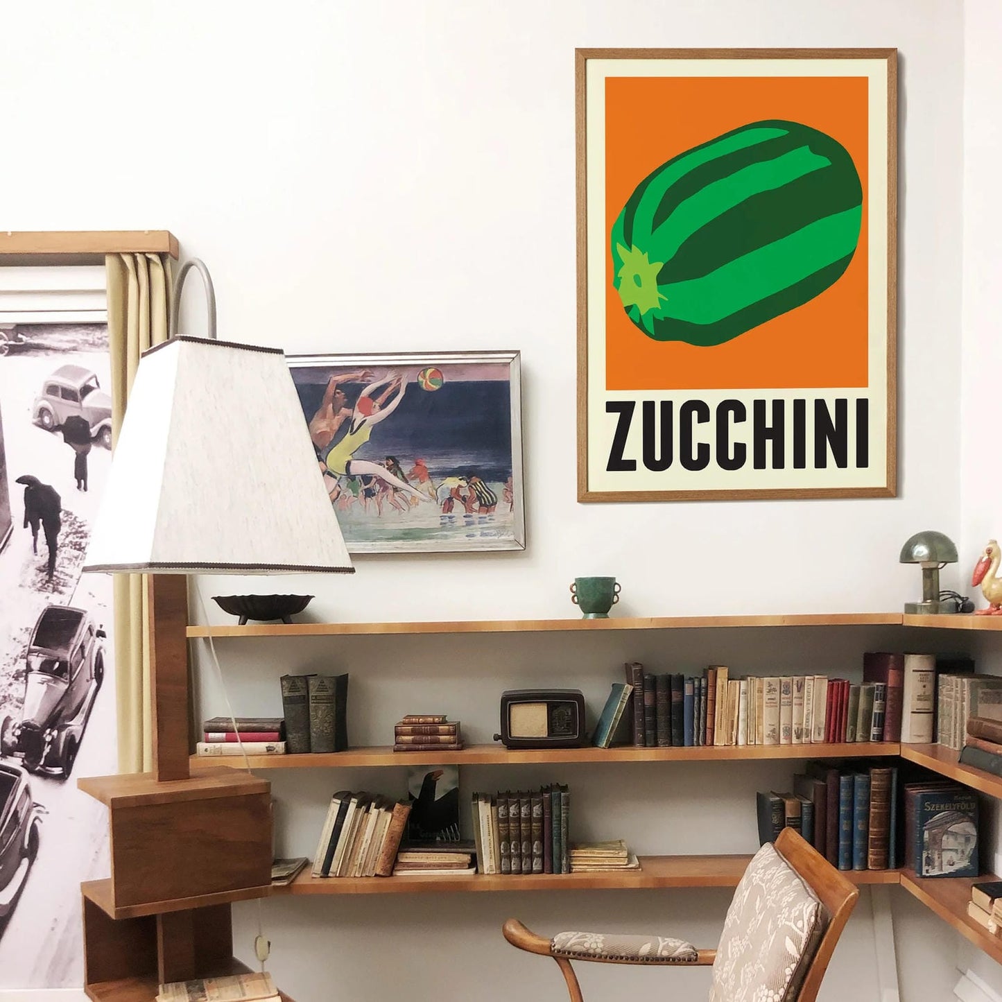 Minimalist Zucchini Poster