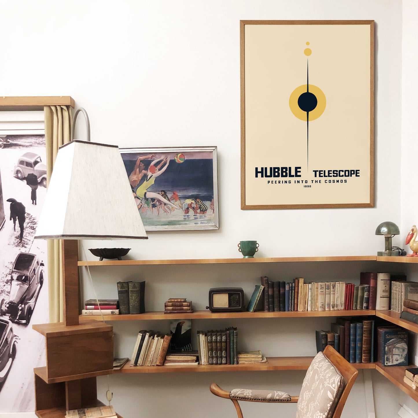 Hubble Telescope Minimalist Poster