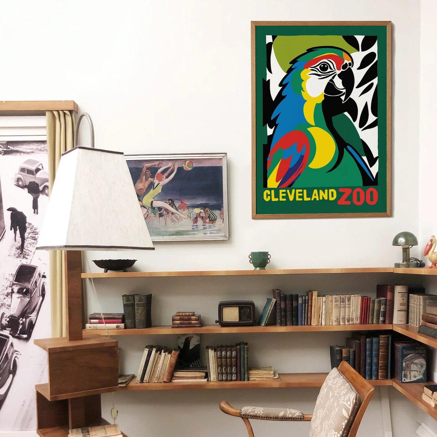 Cleveland Zoo Parrot Poster