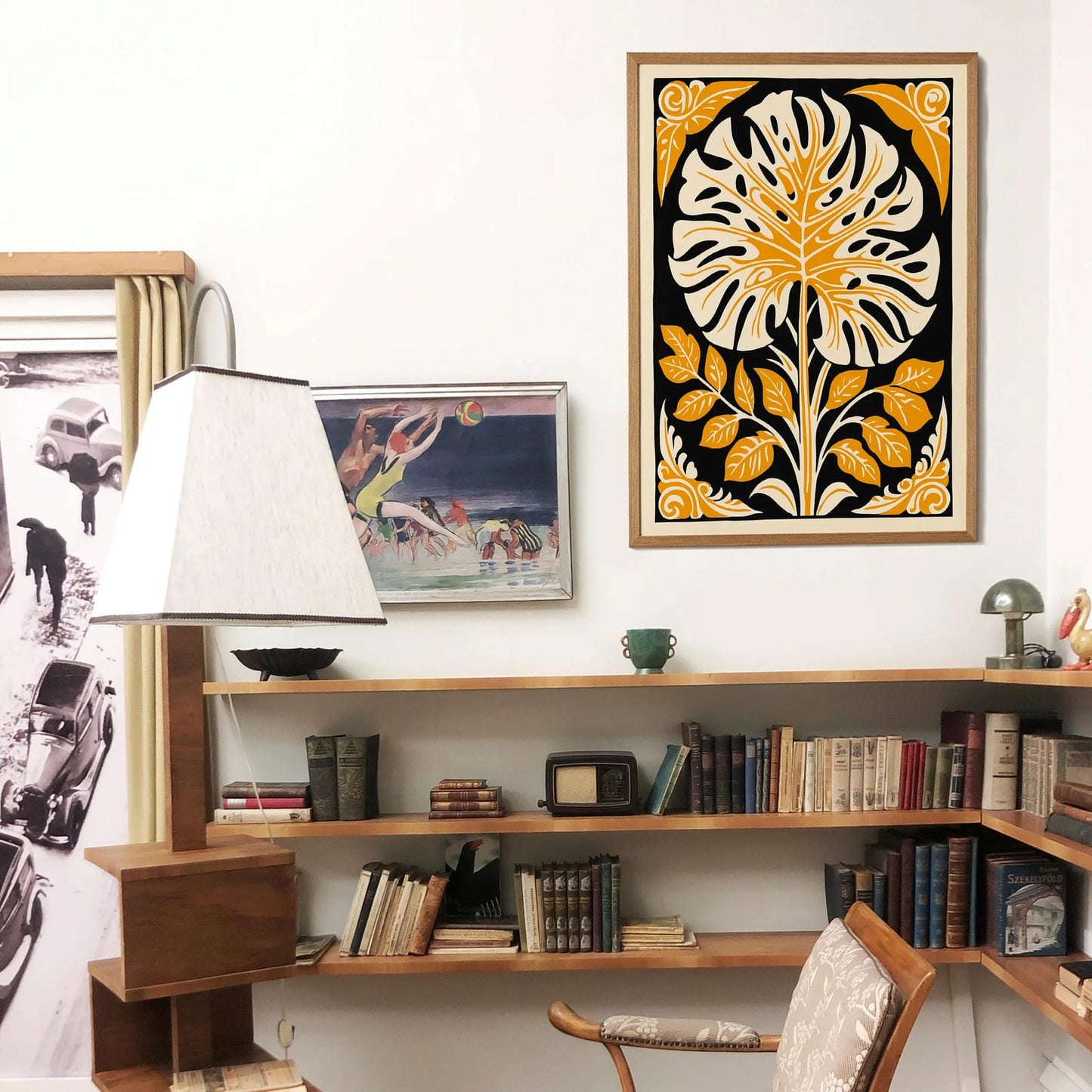 Bohemian Monstera Eclectic Art Print