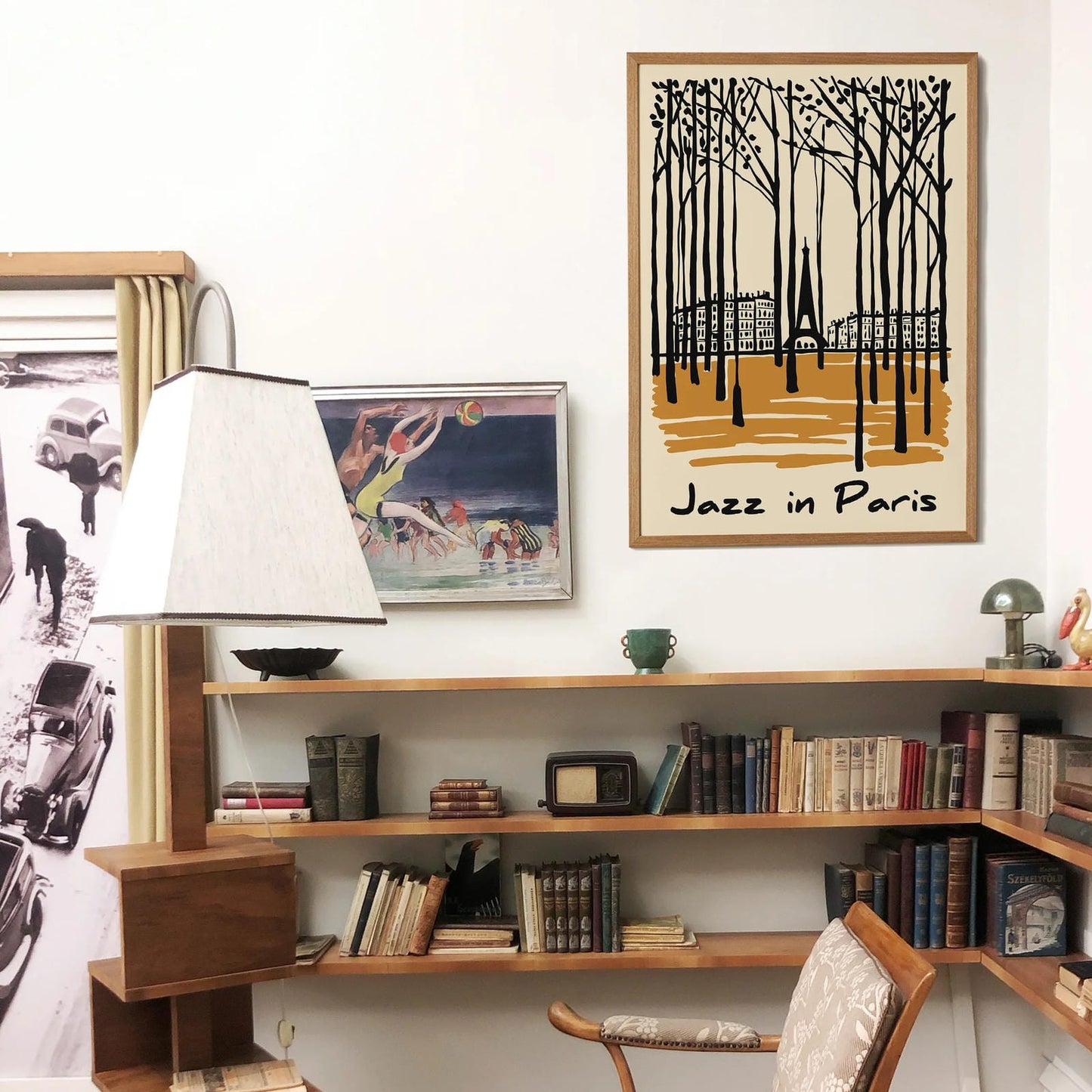 Jazz in Paris Vintage Music Poster
