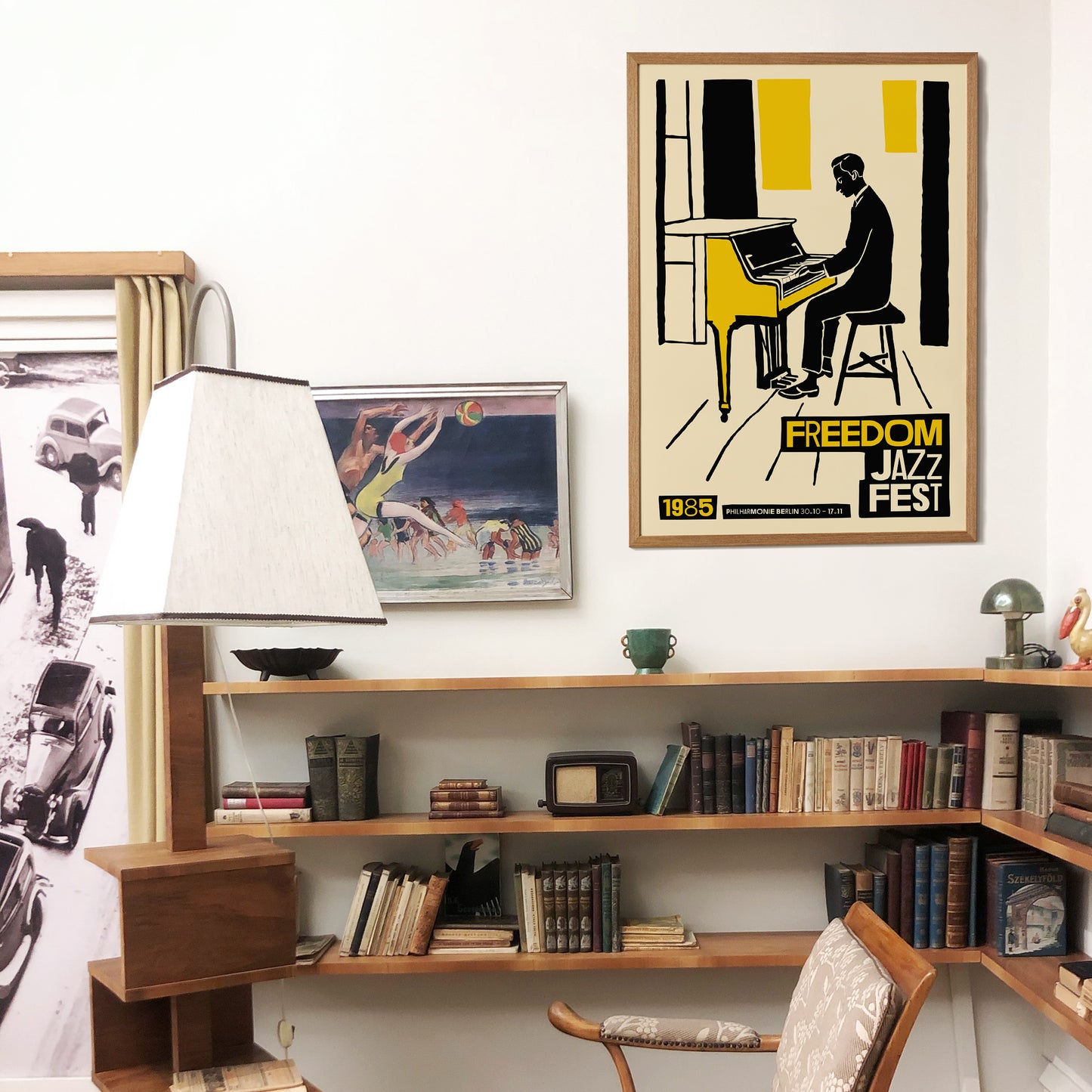 Freedom Jazz Festival 1985 Retro Poster