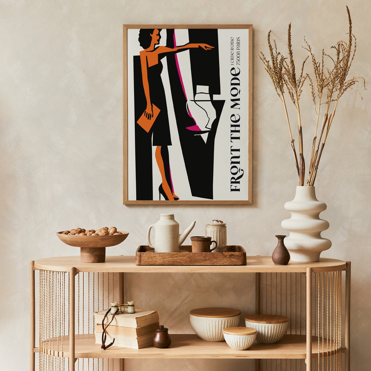 Vintage Paris Fashion Poster