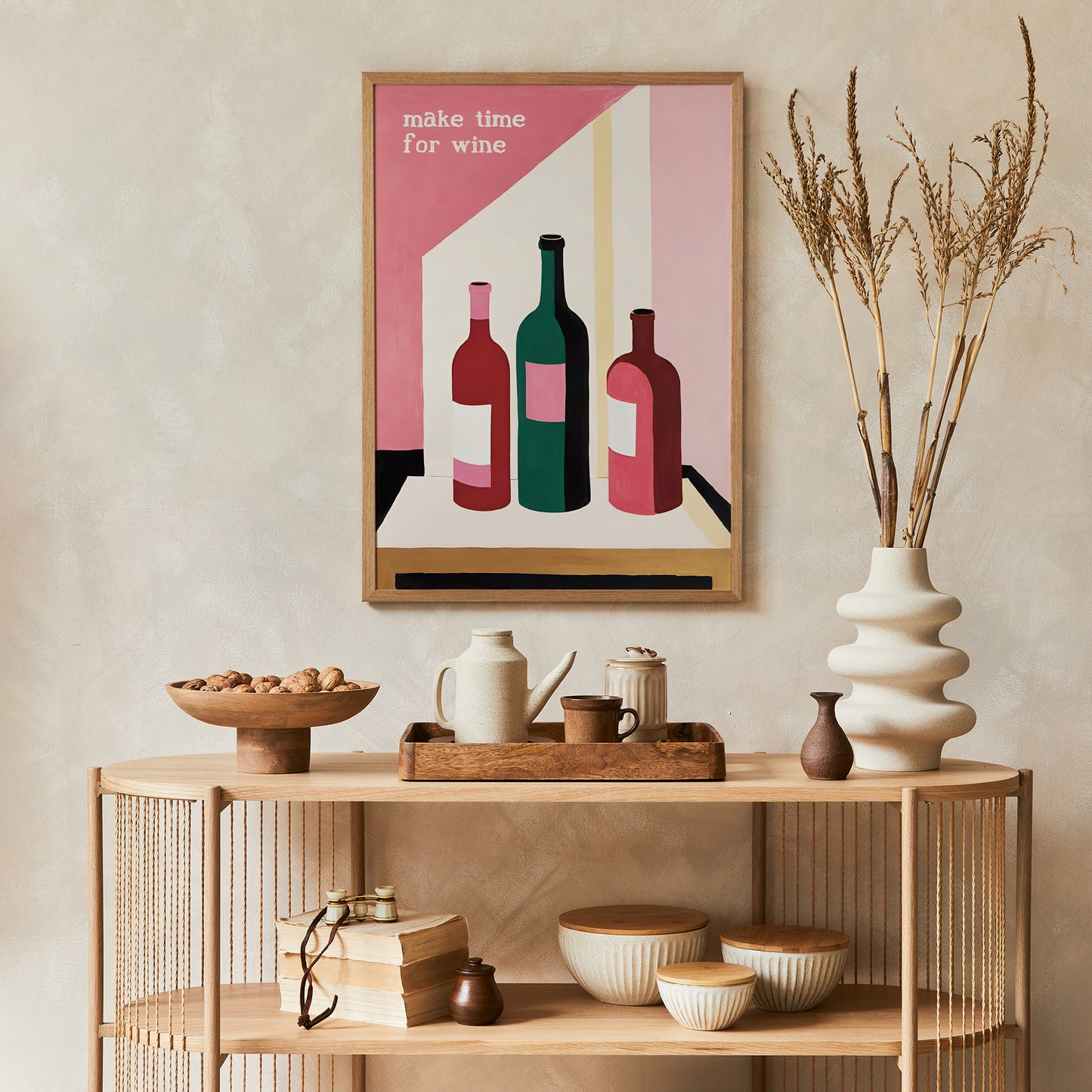 Make Time For Wine - Cute Poster