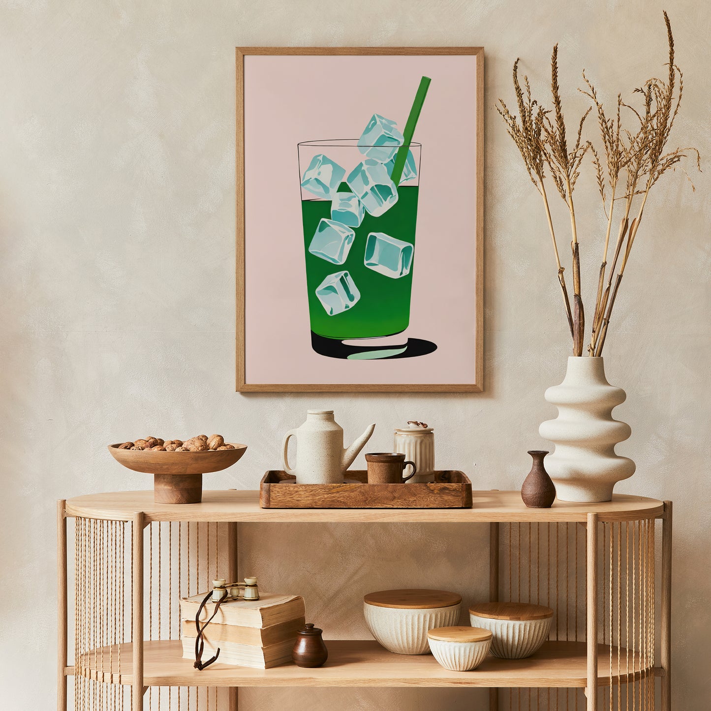 Iced Matcha Wall Art Print