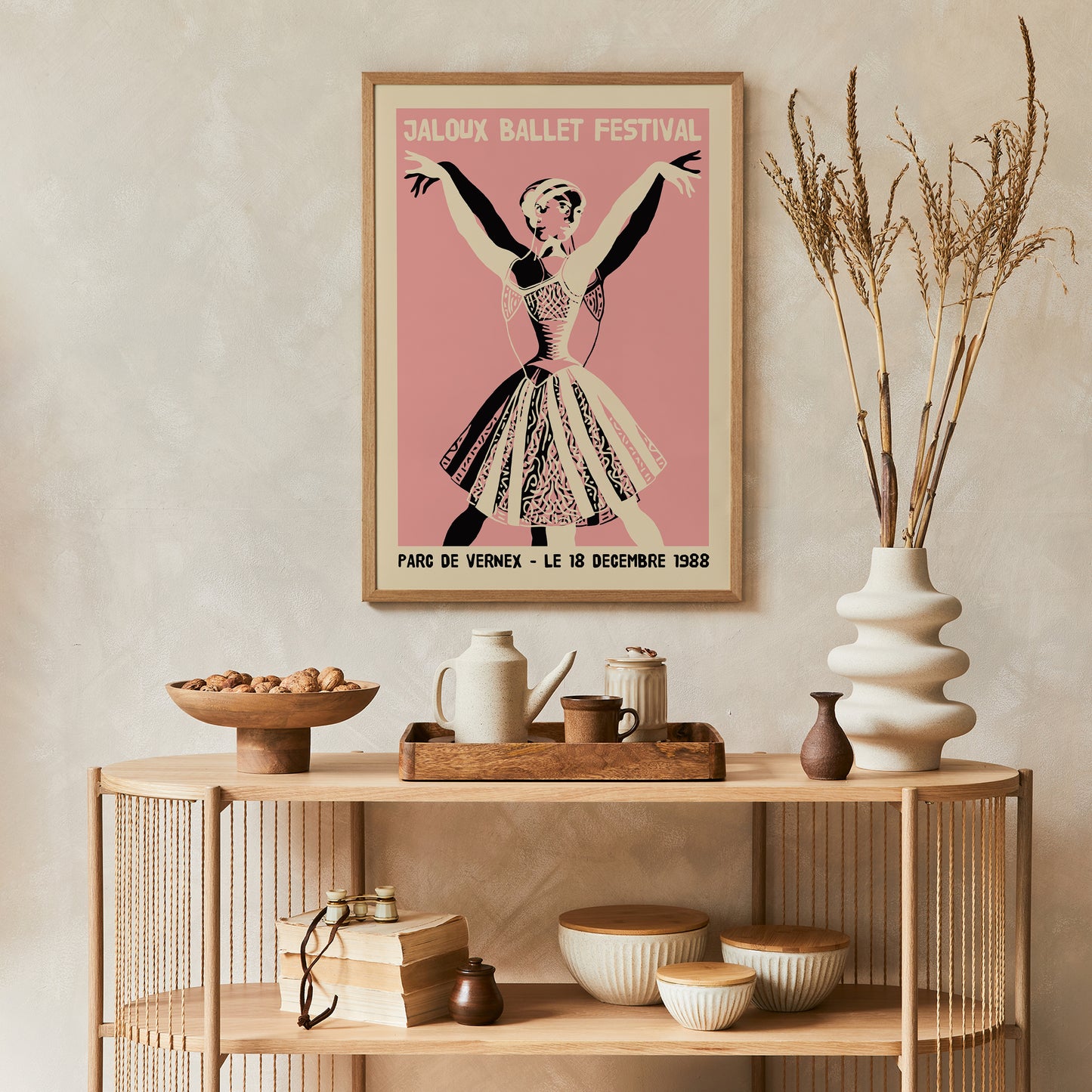 French Vintage Ballerina Wall Art Print