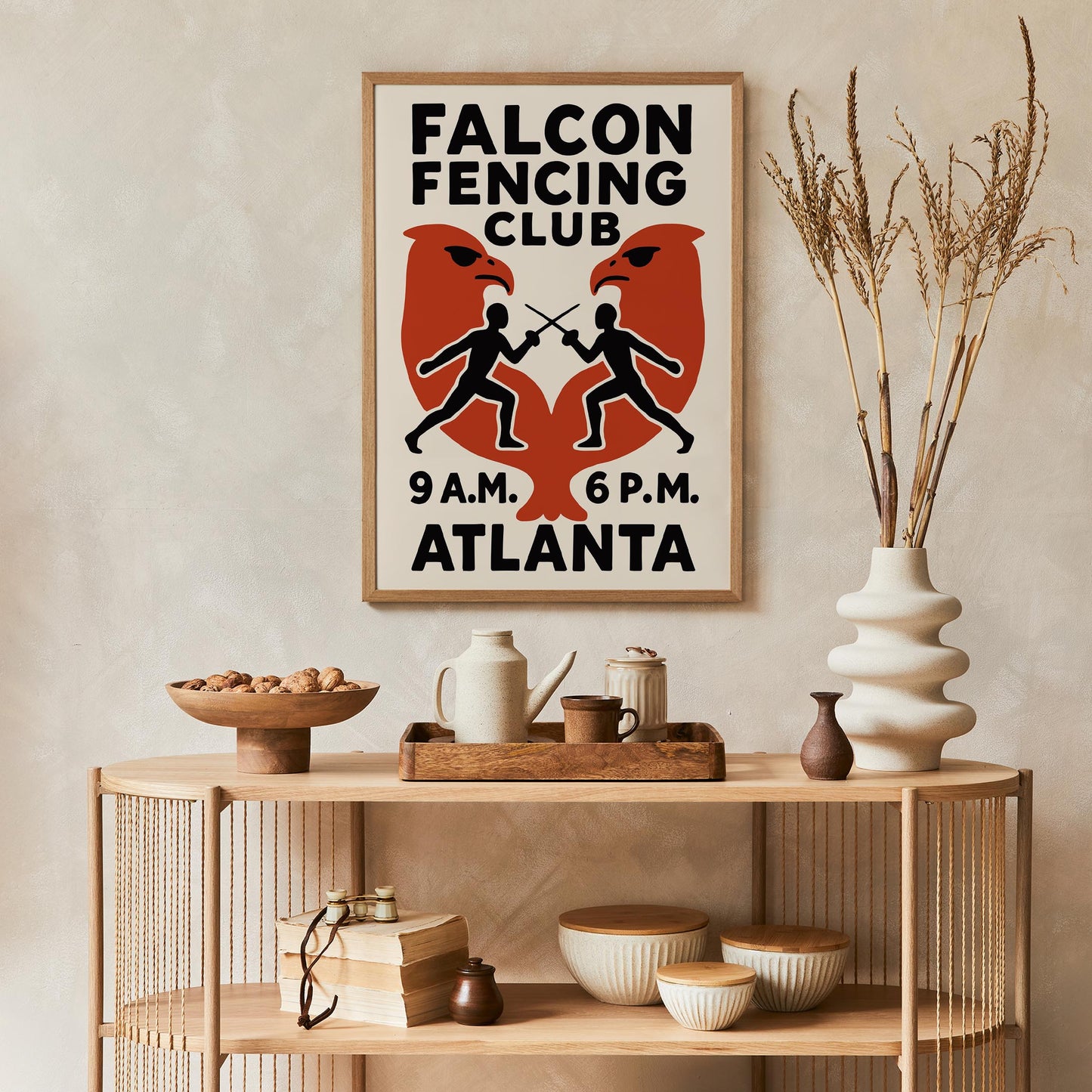 Falcon Fencing Club Poster