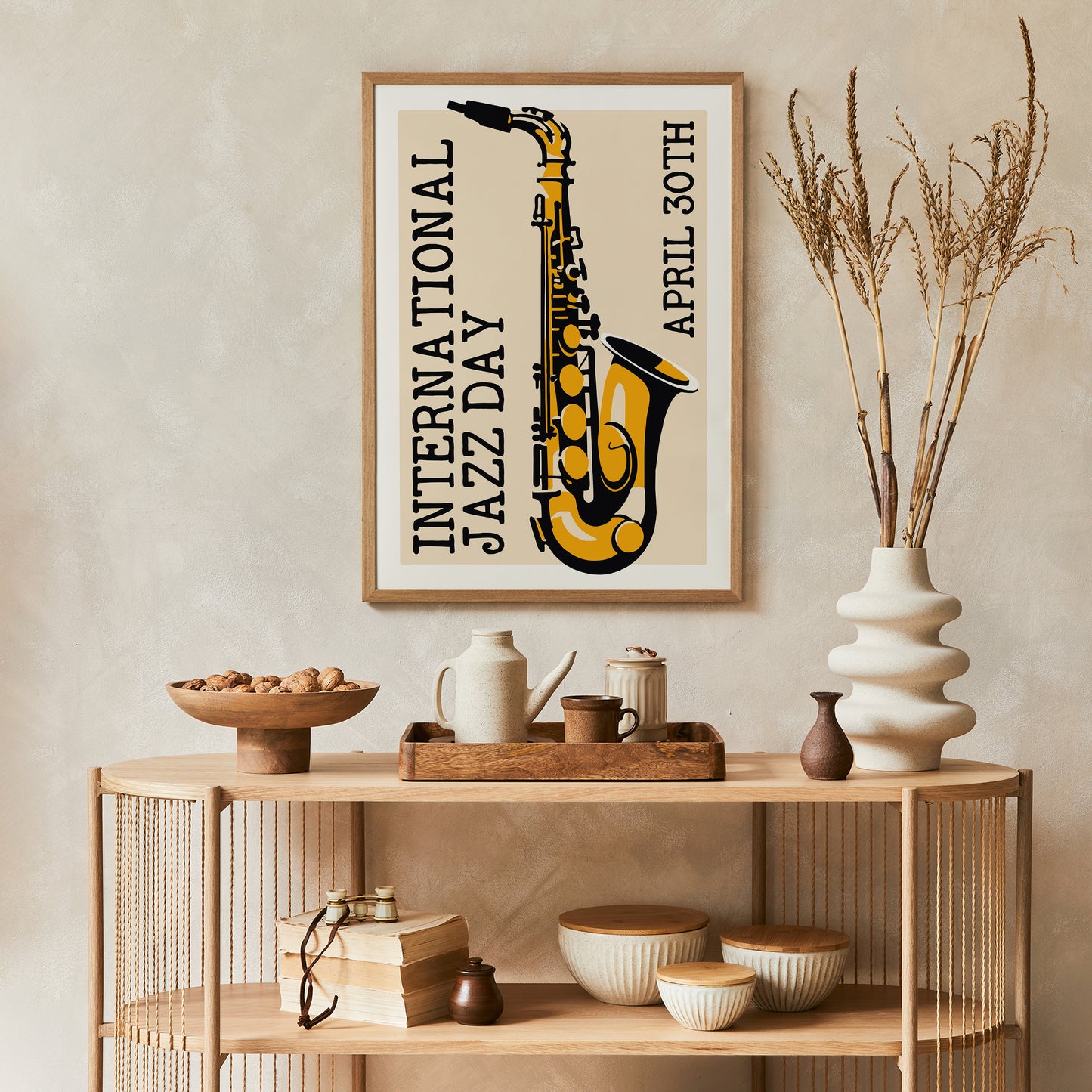 International Jazz Day Saxophone Poster