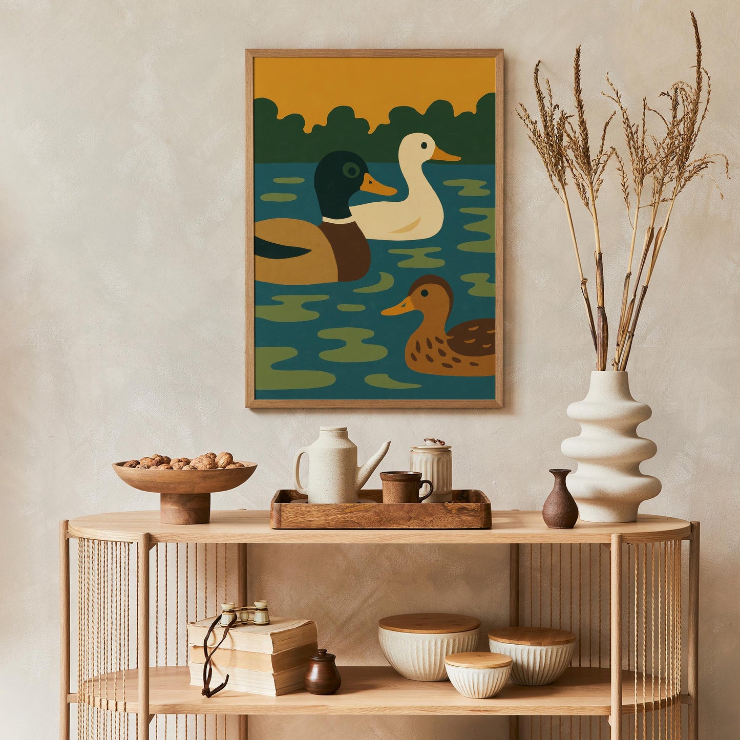 Mallard Ducks Lake Poster
